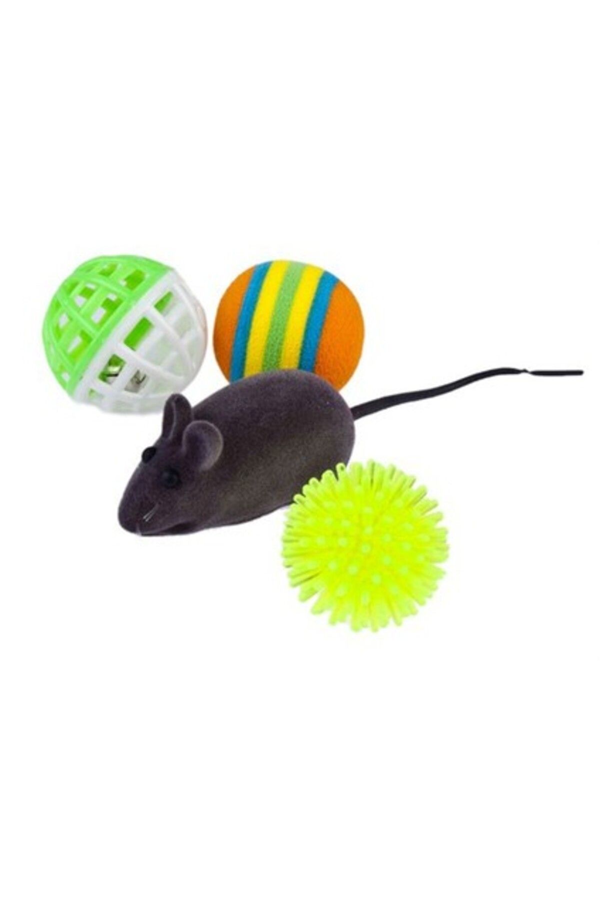 Orqinel Purfect Kedi Oyuncak Seti 4’Lü (3 Top+1 Fare)
