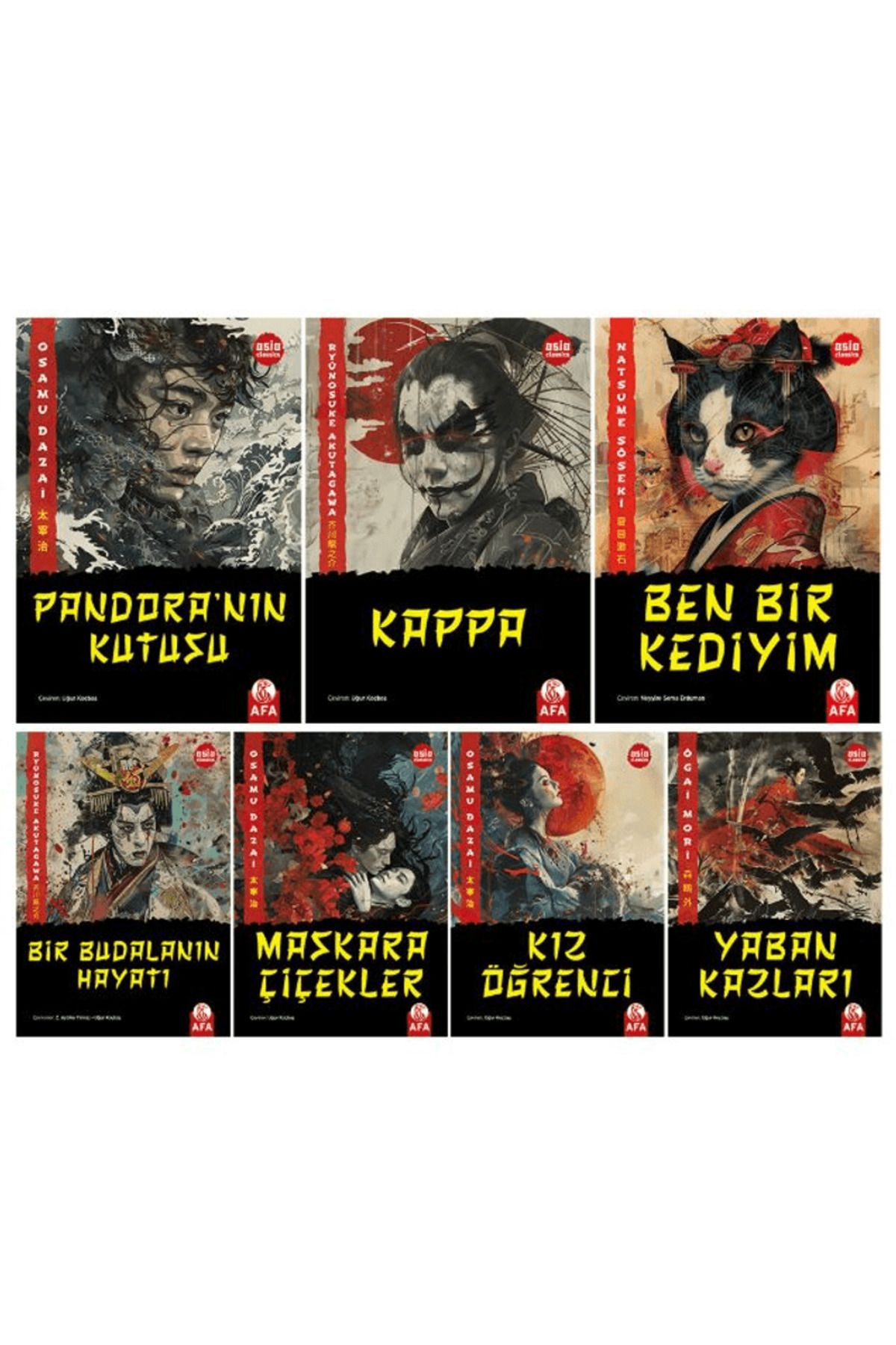 Afa Yayınları Asya Klasikleri (7 Kitap Takım) / Osamu Dazai / Afa Yayınları / 8683672869162