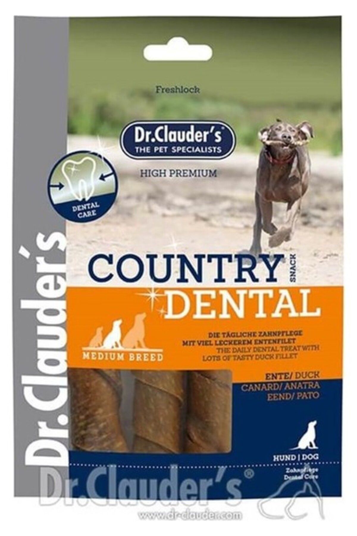 Orqinel Dr. Clauder's Dr Clauders Country Dental Ördekli Köpek Ödülü 120 gr