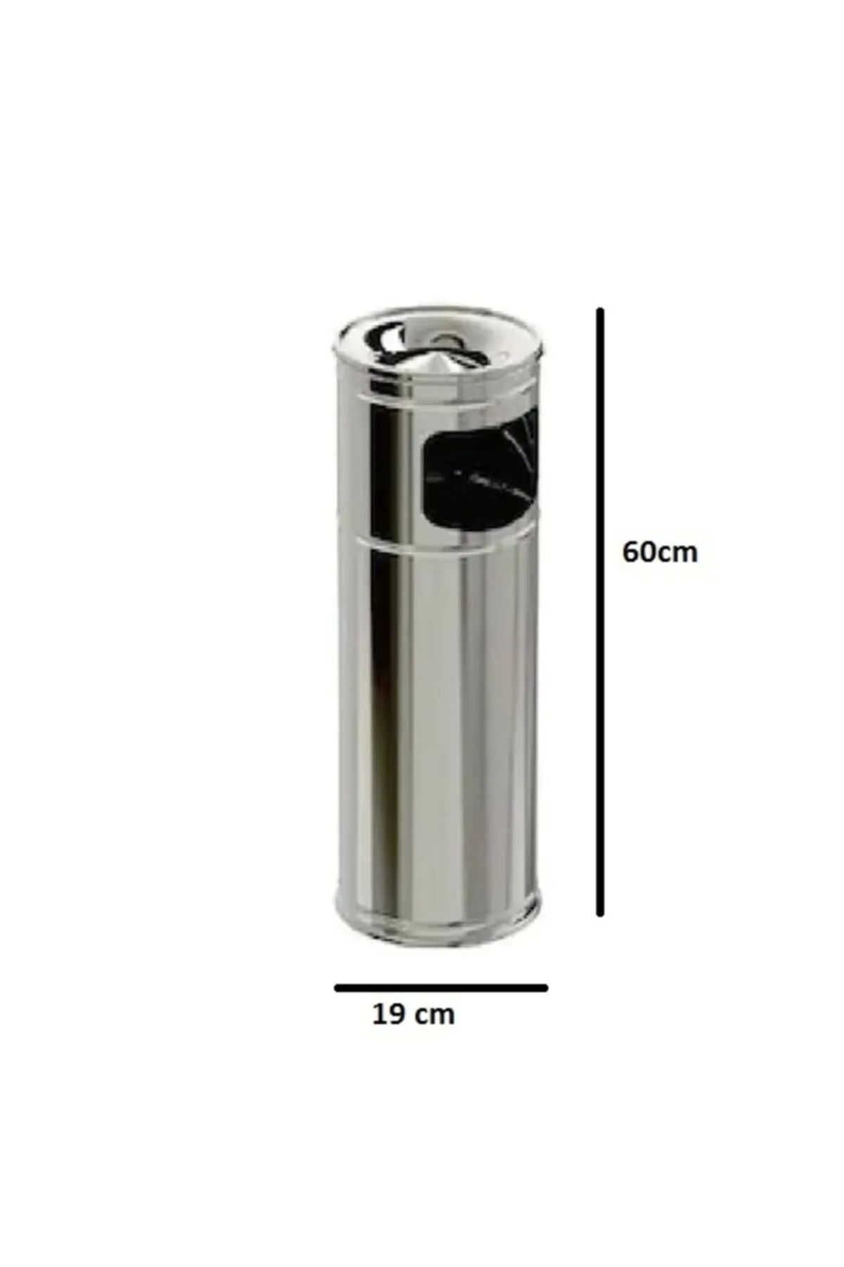 PRATİKOBA Paslanmaz 1 No Kolon Küllük 19x60 Cm Royaleks-81774