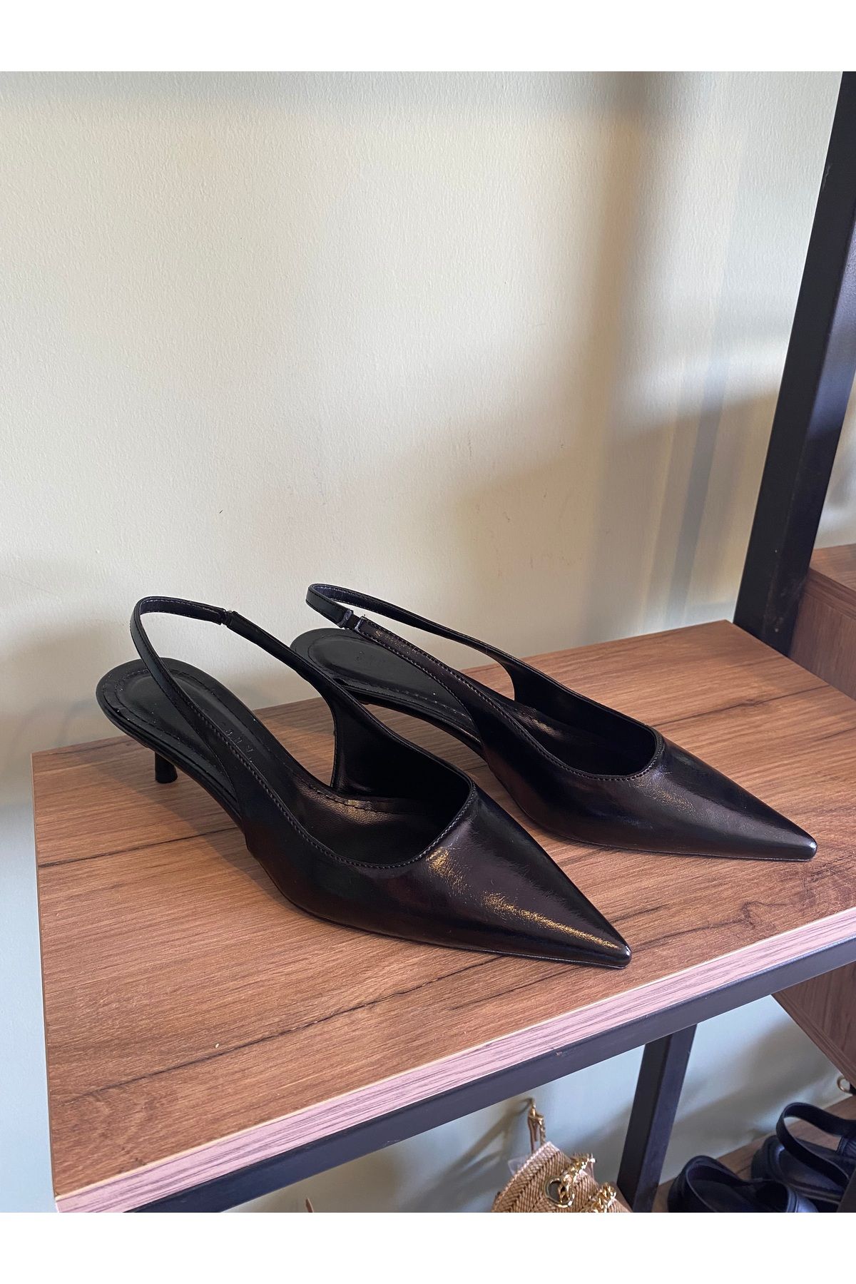 CHERİE Kadın Kısa Topuk Deri Stiletto