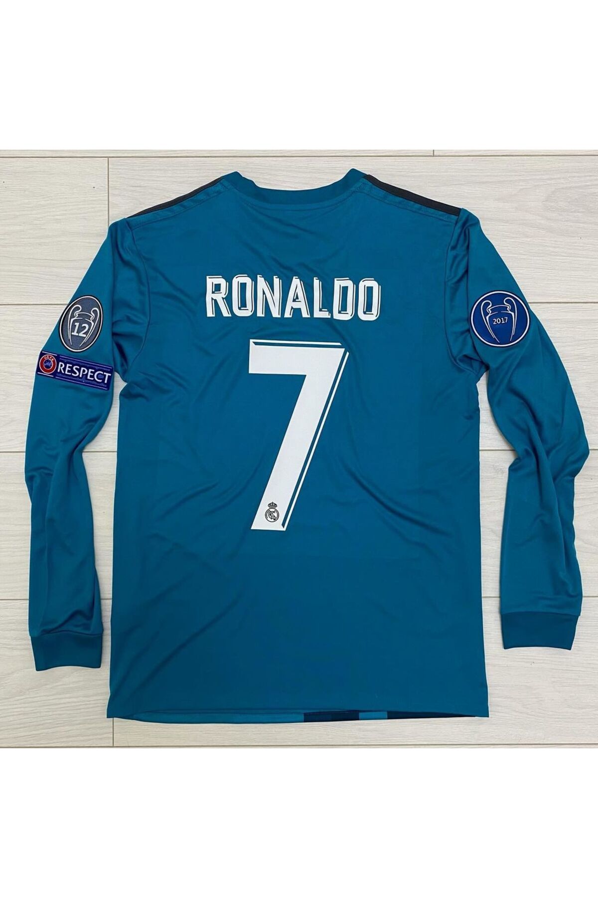 kombinezyum R.MADRİD #7 C.RONALDO TURKUAZ Uzun Kollu Forması