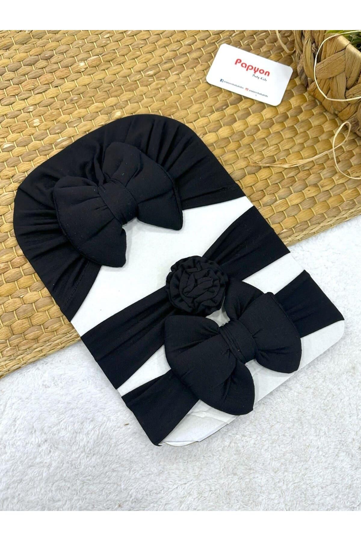 Papyon Baby Kids Bone Saç Bandı Kız Bebek 3lü Set