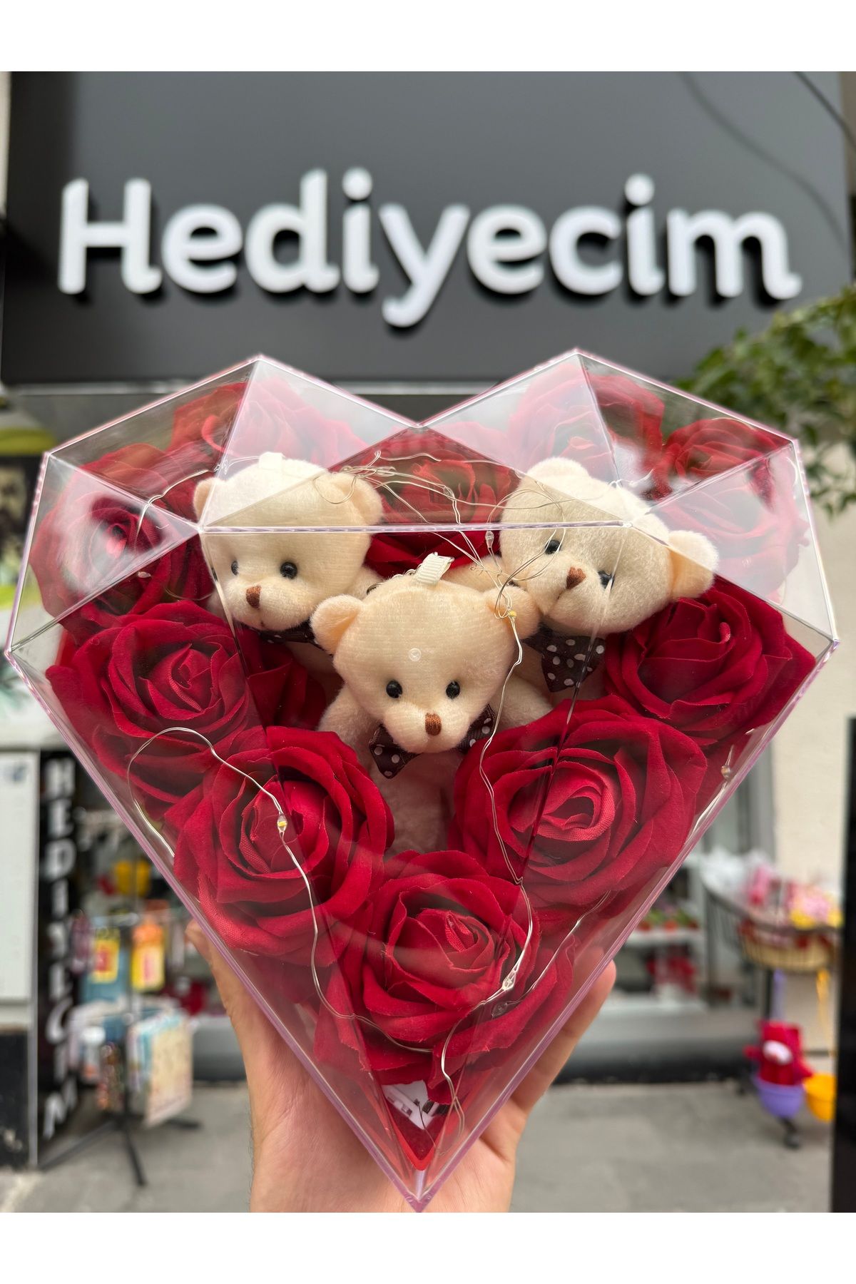 shop Ayıcıklı Led Işıklı Hediye kutusu