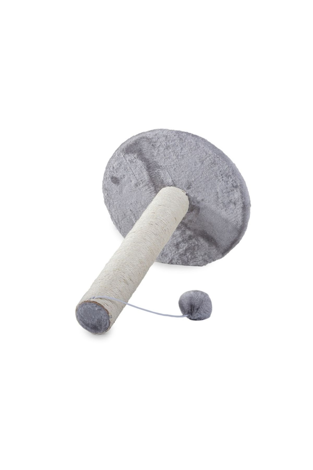 varioshop-VarioShop® cat play and scratching post set, plush ball, soft base, sturdy construction 5