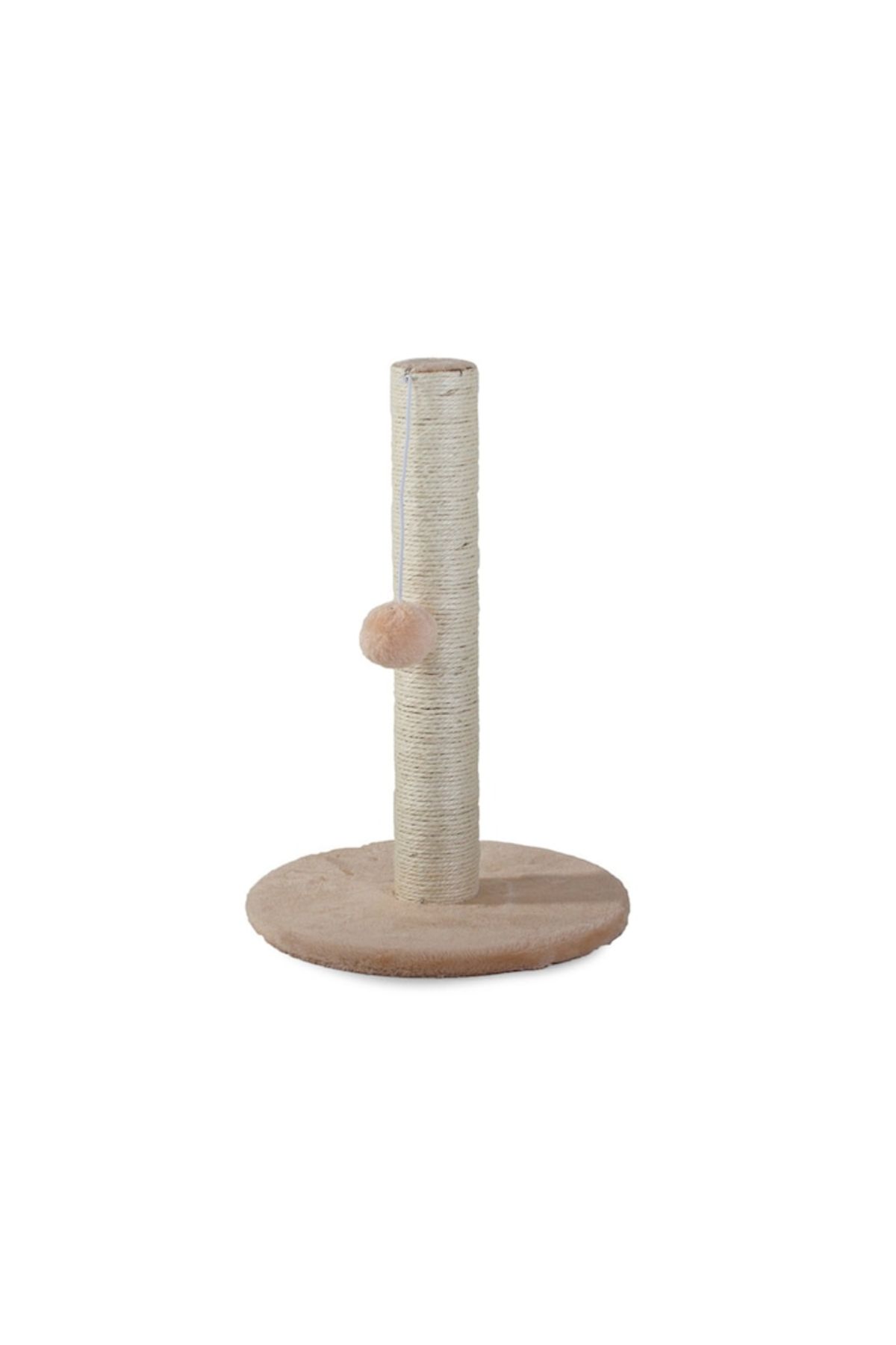 varioshop-VarioShop® cat play and scratching post set, plush ball, soft base, sturdy construction 5