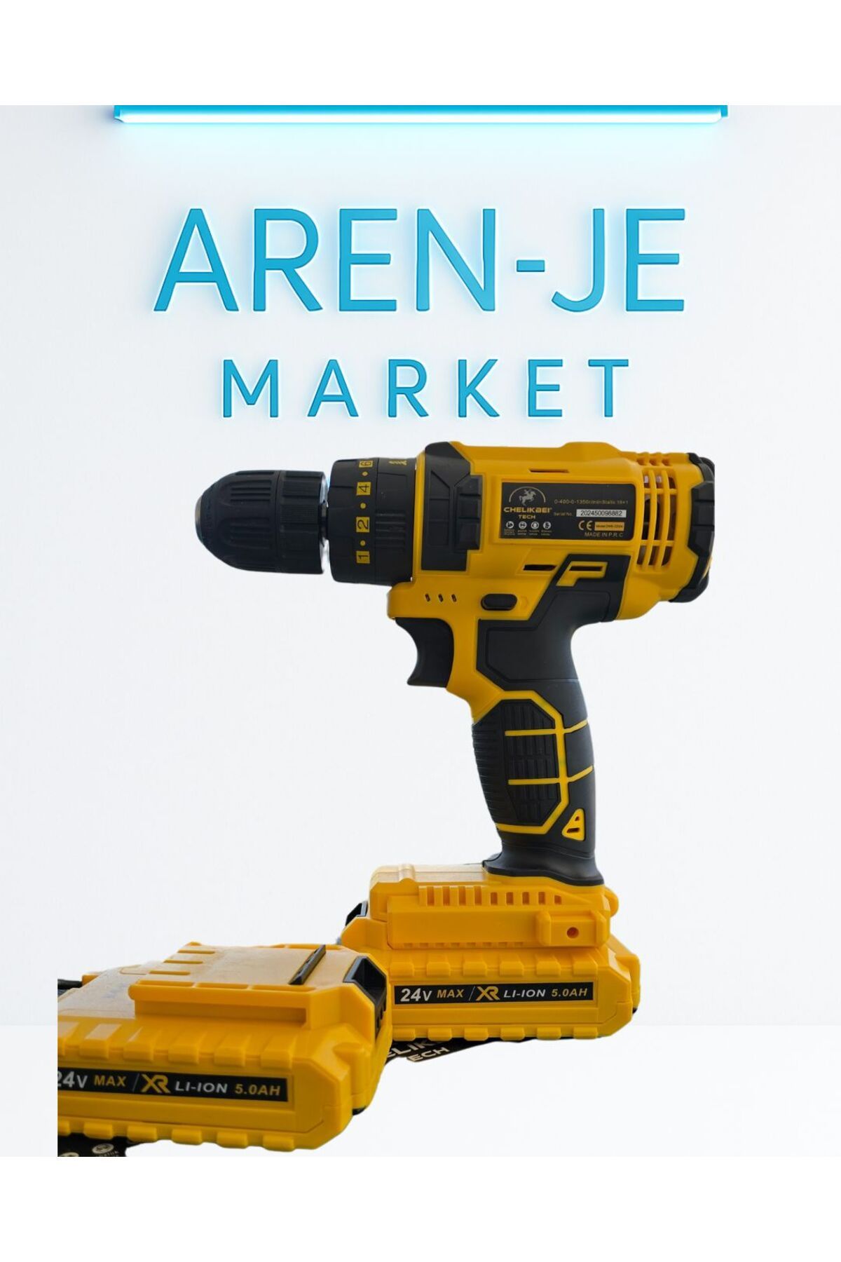 aren je Aren-Je CD24 24V Şarjlı Matkap Vidalama Seti – 2 Bataryalı + Uç Takımı + Taşıma Çantalı