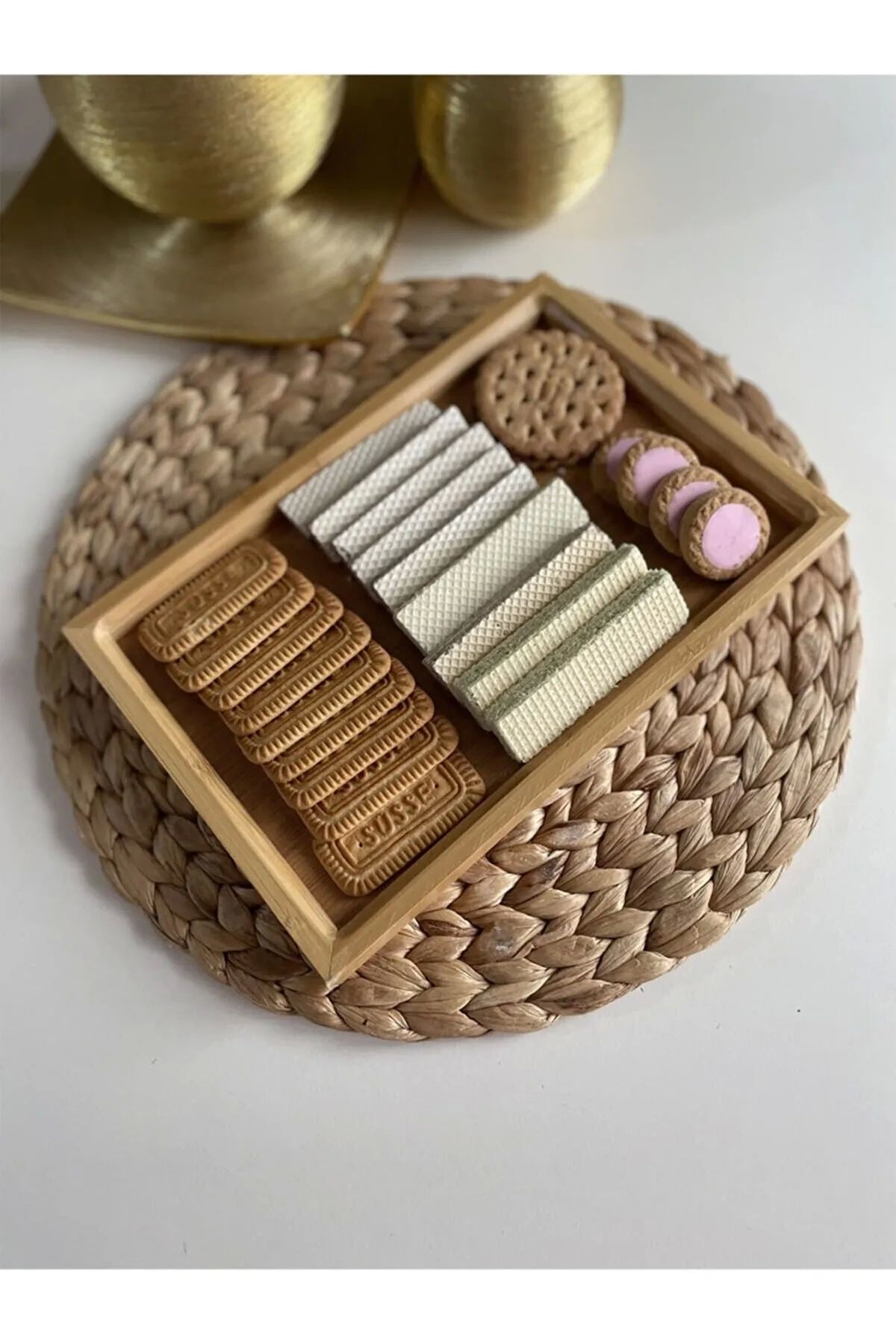 PRATİKOBA Bambu Çok Amaçlı Düzenleyici Sunum Tepsisi (33 Cm X 22 Cm) Royaleks-81287
