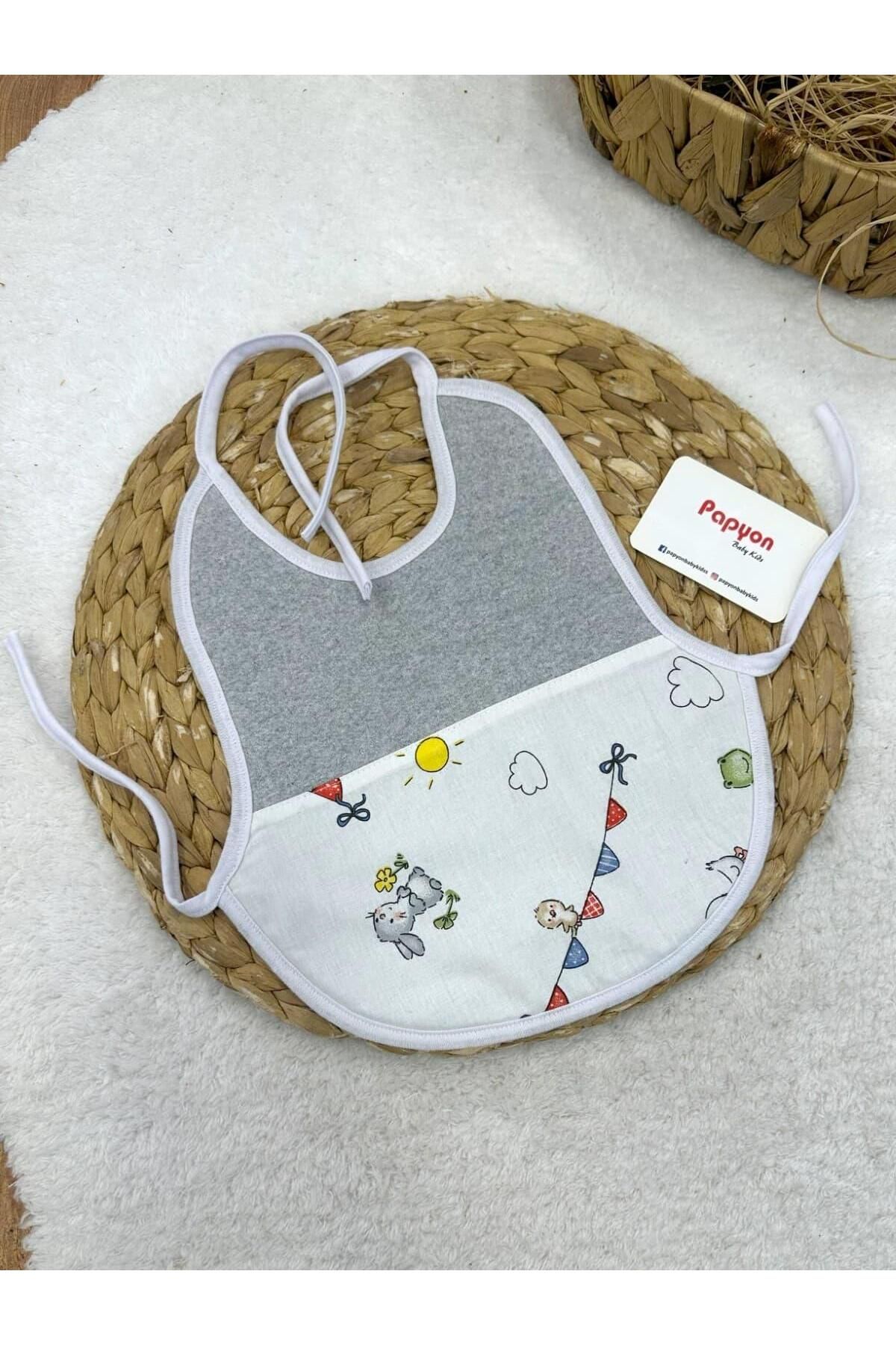 Papyon Baby Kids Büyük Boy Baskılı Penye Bebek Önlük