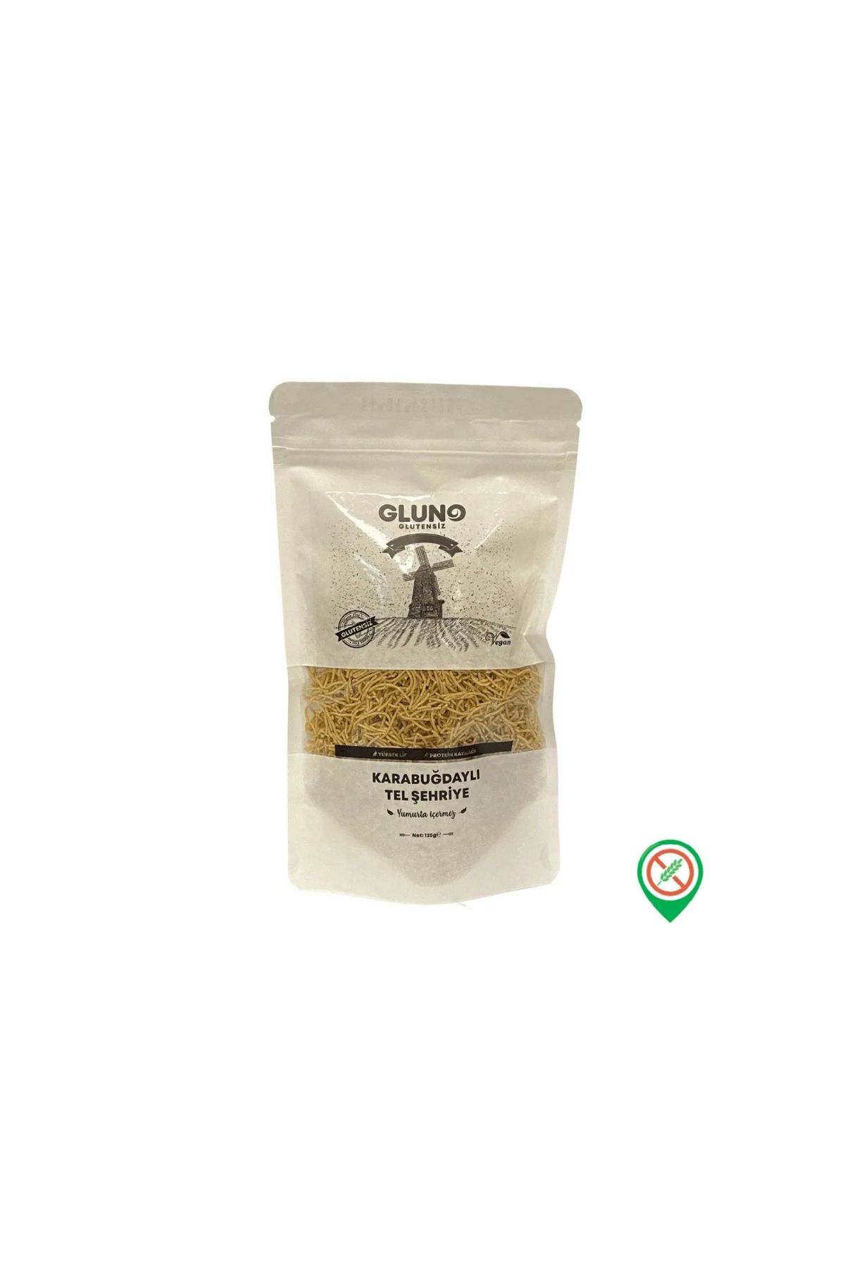 Gluno Glutensiz Glutensiz Karabuğdaylı Tel Şehriye 125 Gr