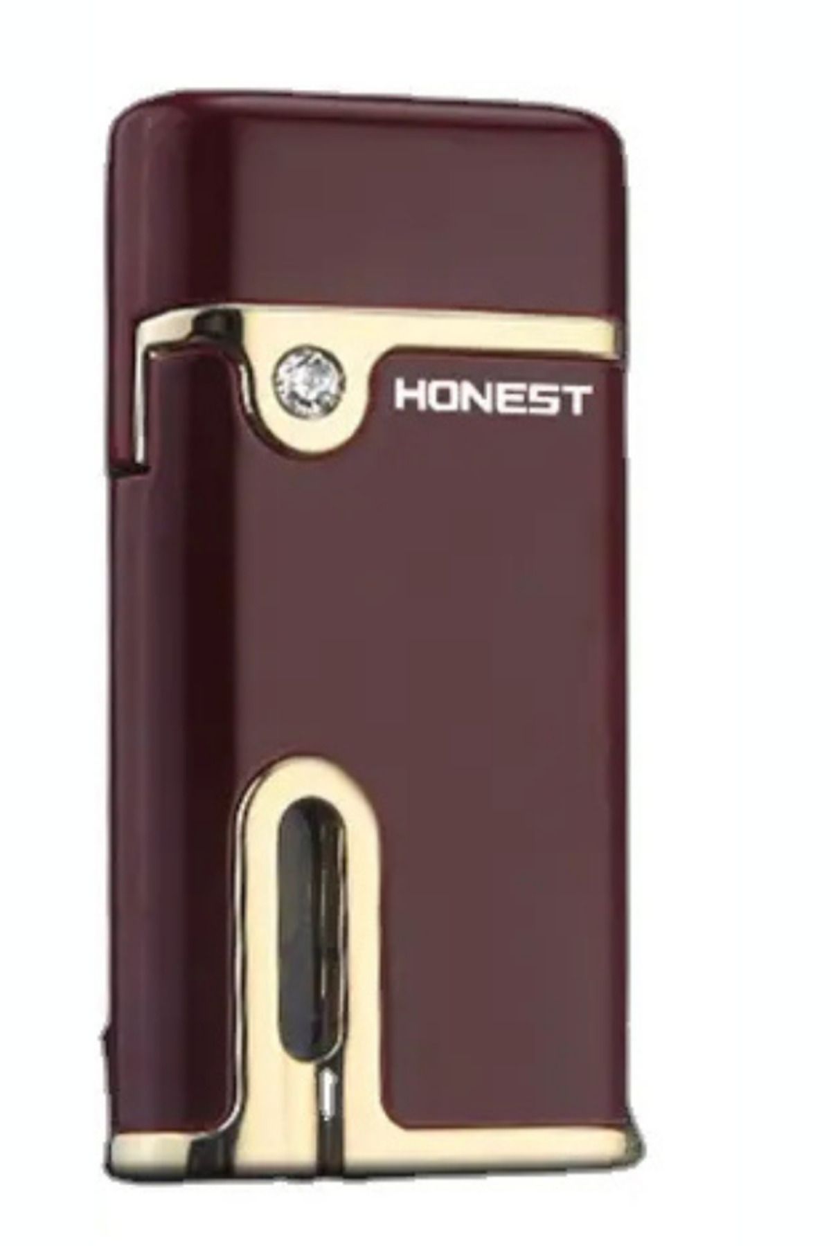 Honest Kırmızı Tek Torch Pürmüz Metal Puro Çakmağı