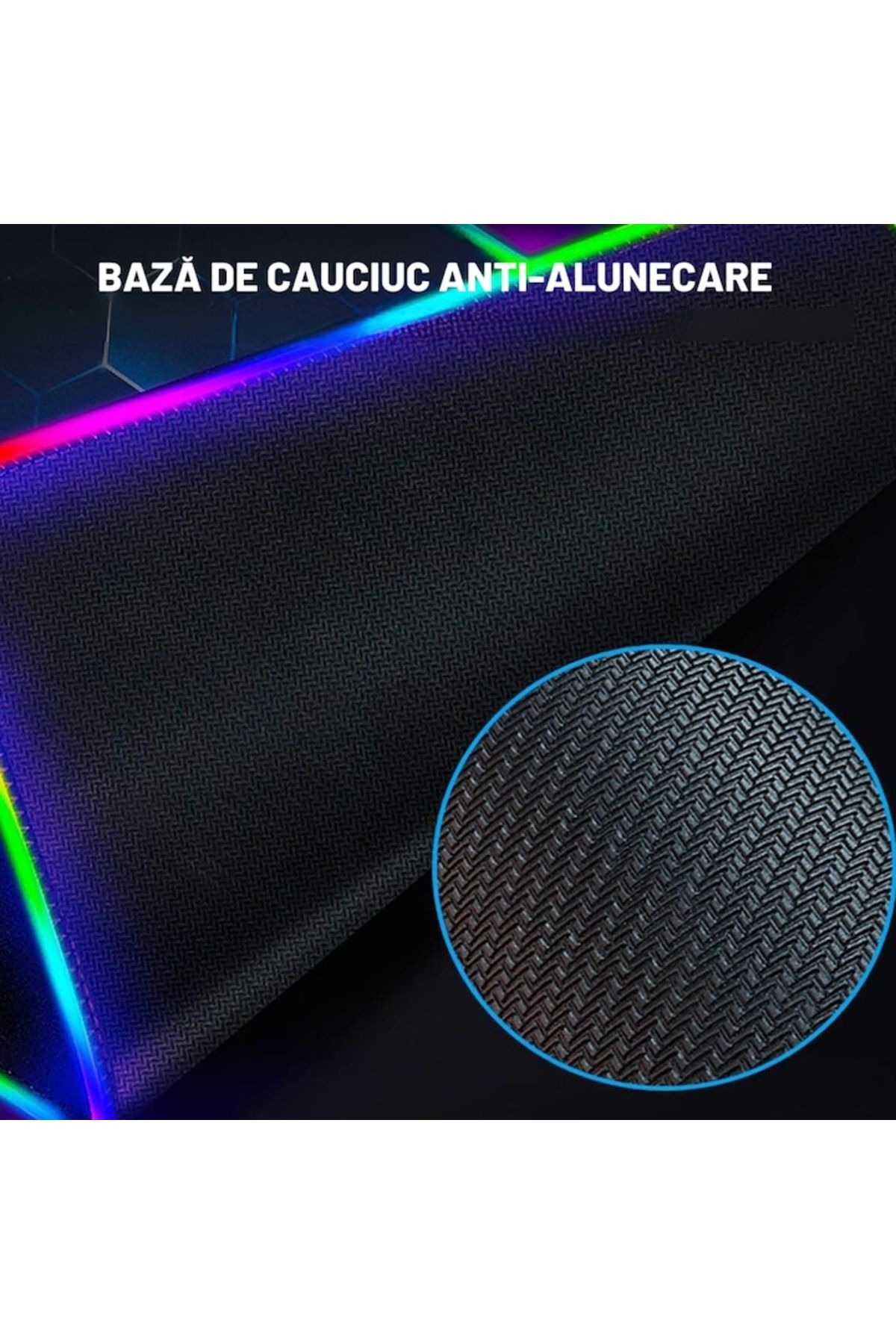 varioshop-VarioShop® gaming mousepad with LED lighting, Made of flexible, non-stick material and 4