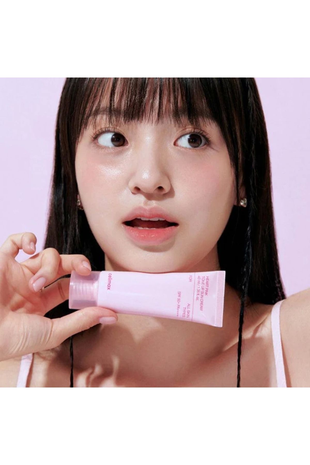 کرم ضد آفتاب صورت رنگ صورتی قلب تا SPF PA تنش وییونین Celimax