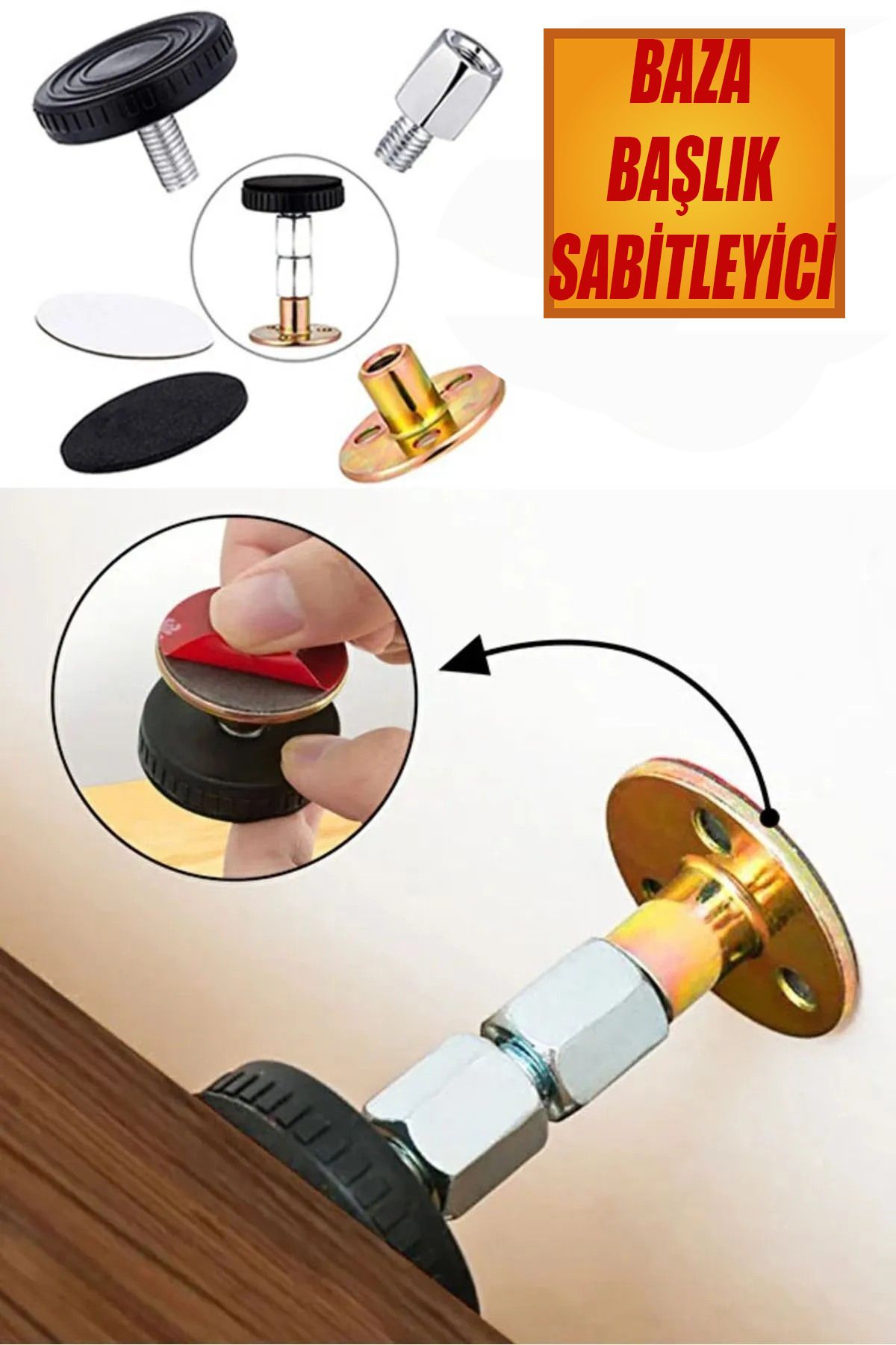 nublado Yatak Baza Başlık Başlığı Mobilya Eşya Dolap Sabitleme Aparatı Duvar Sallanma Önleyici Sabitleyici
