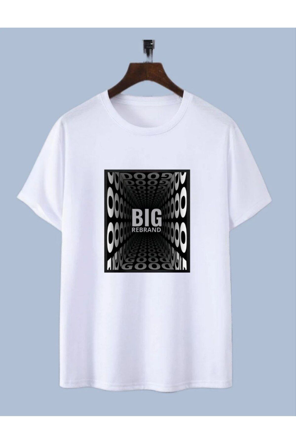REBRAND Baskılı T-shirt spor Unisex Oversize