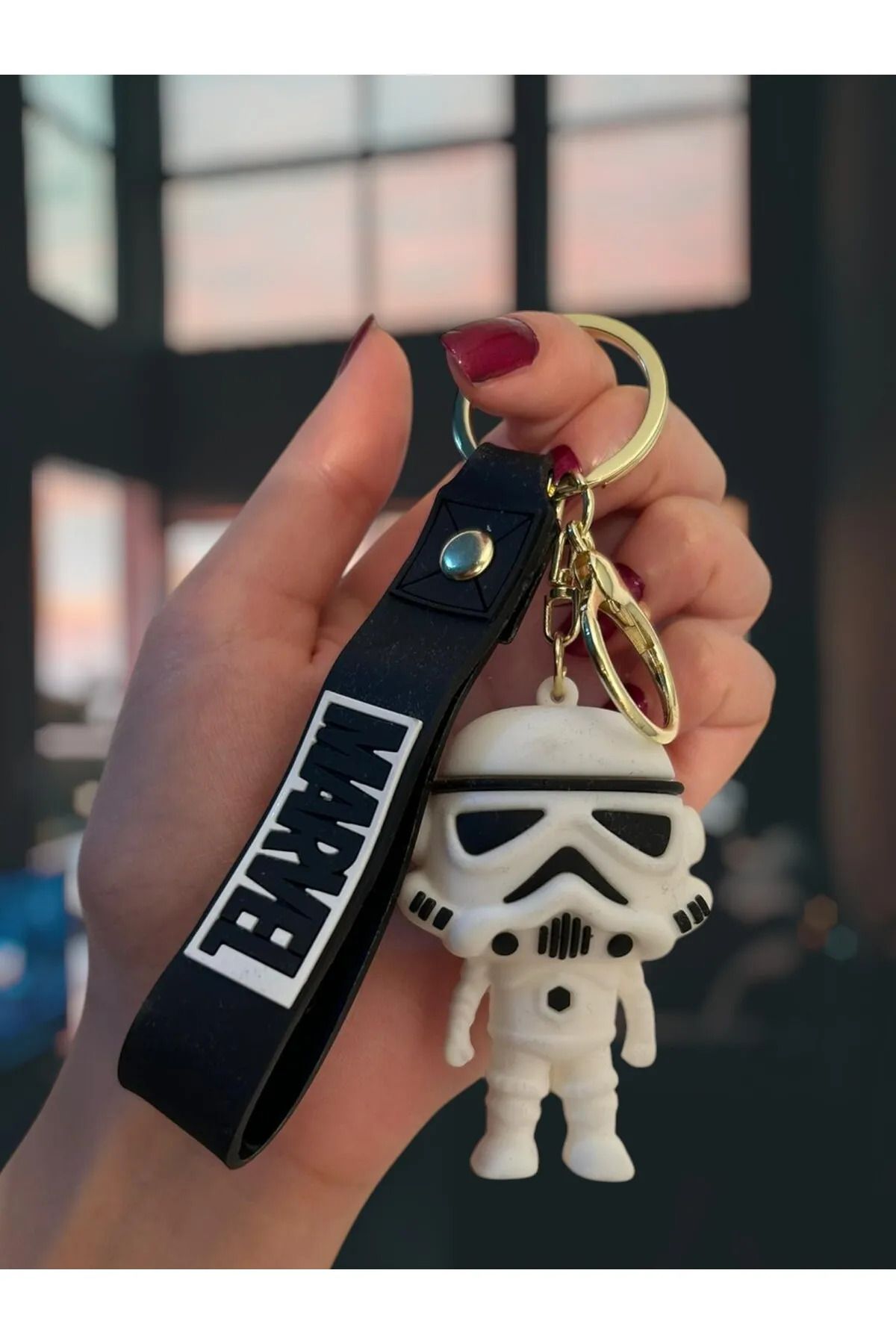 TAYEM Stormtrooper Anahtarlık, Star Wars Silikonlu 3D Anahtarlık ve Çanta Aksesuarı