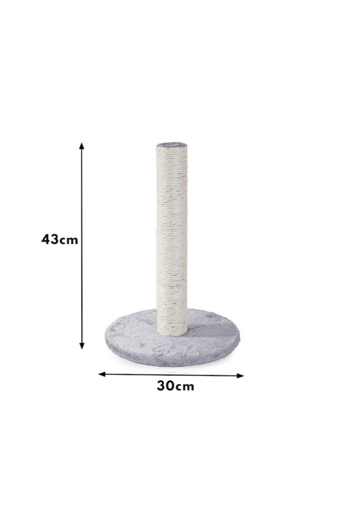 varioshop-VarioShop® cat play and scratching post set, plush ball, soft base, sturdy construction 7