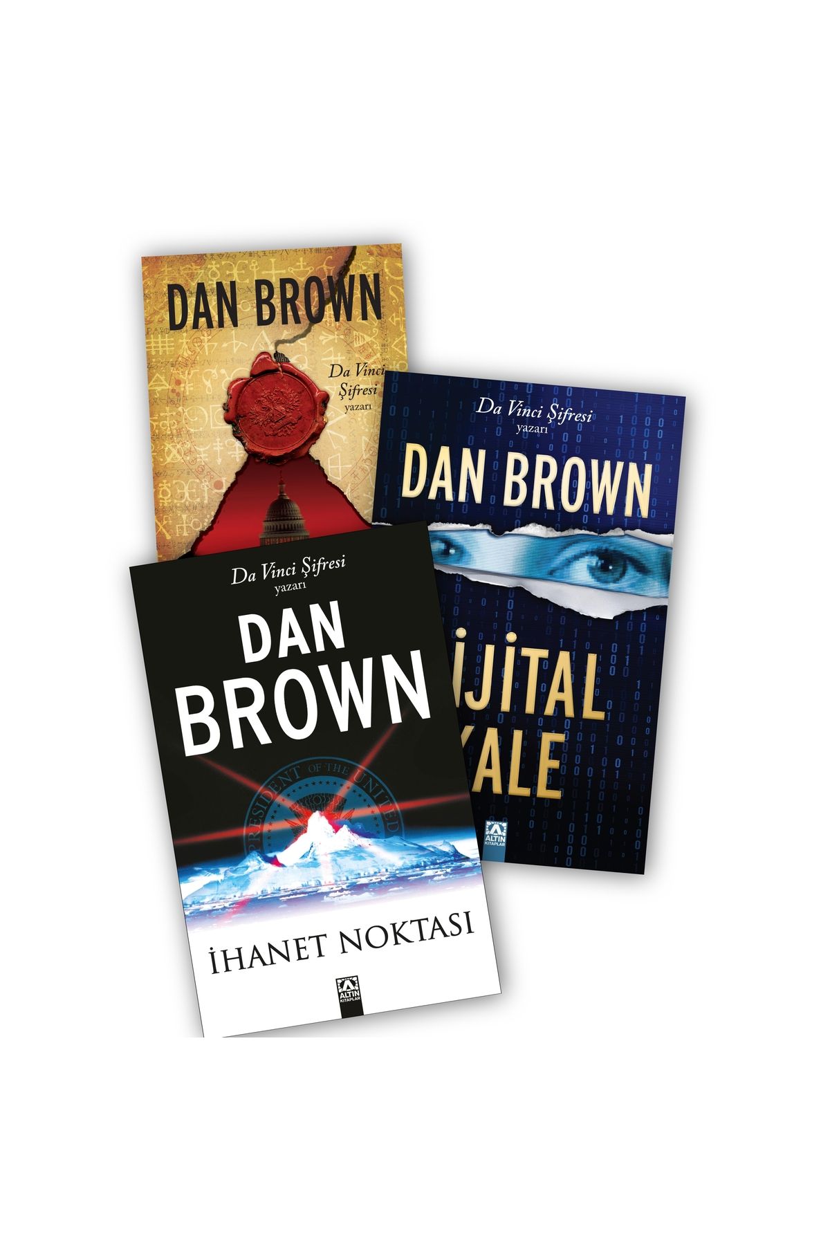 Altın Kitaplar Kayıp Sembol - İhanet Noktası - Dijital Kale Dan Brown 3 lü Kitap Seti