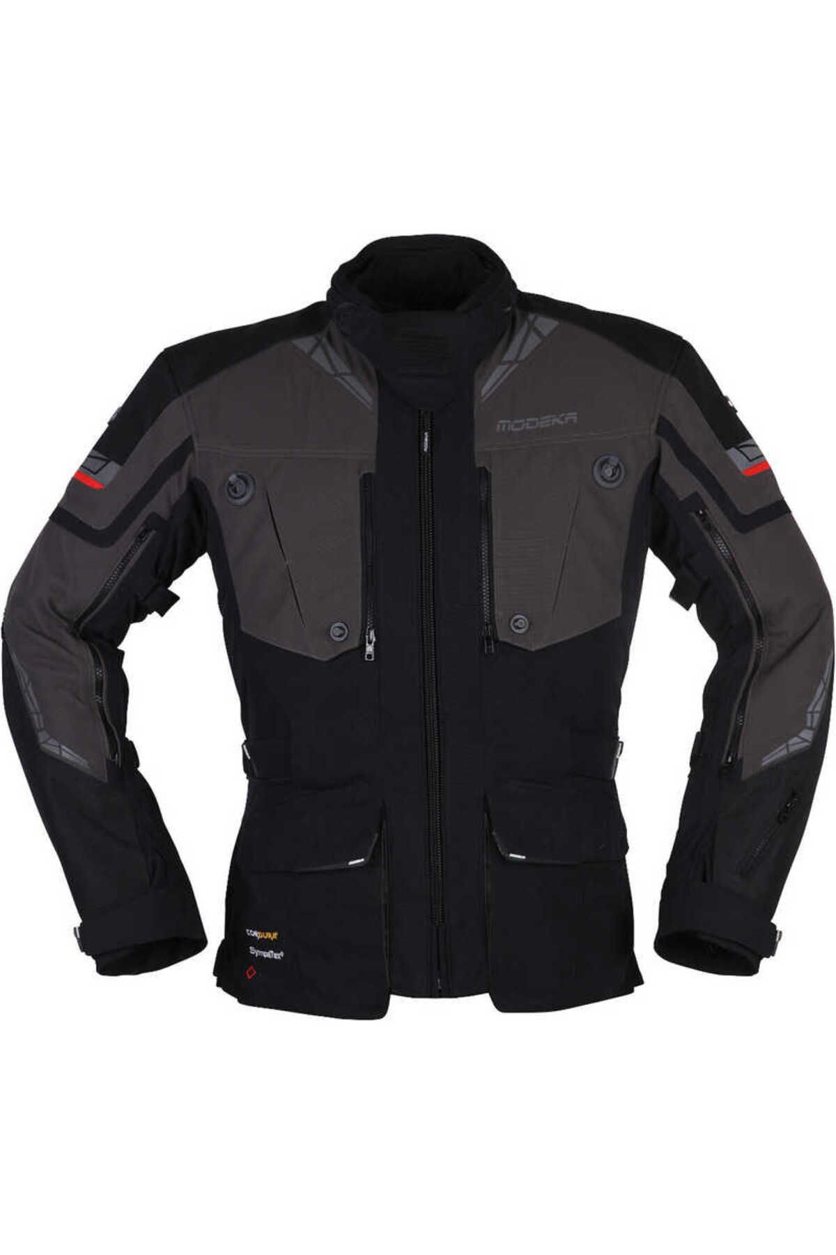 Modeka PANAMERICANA II WATERPROOF CEKET SİYAH KOYU GRİ