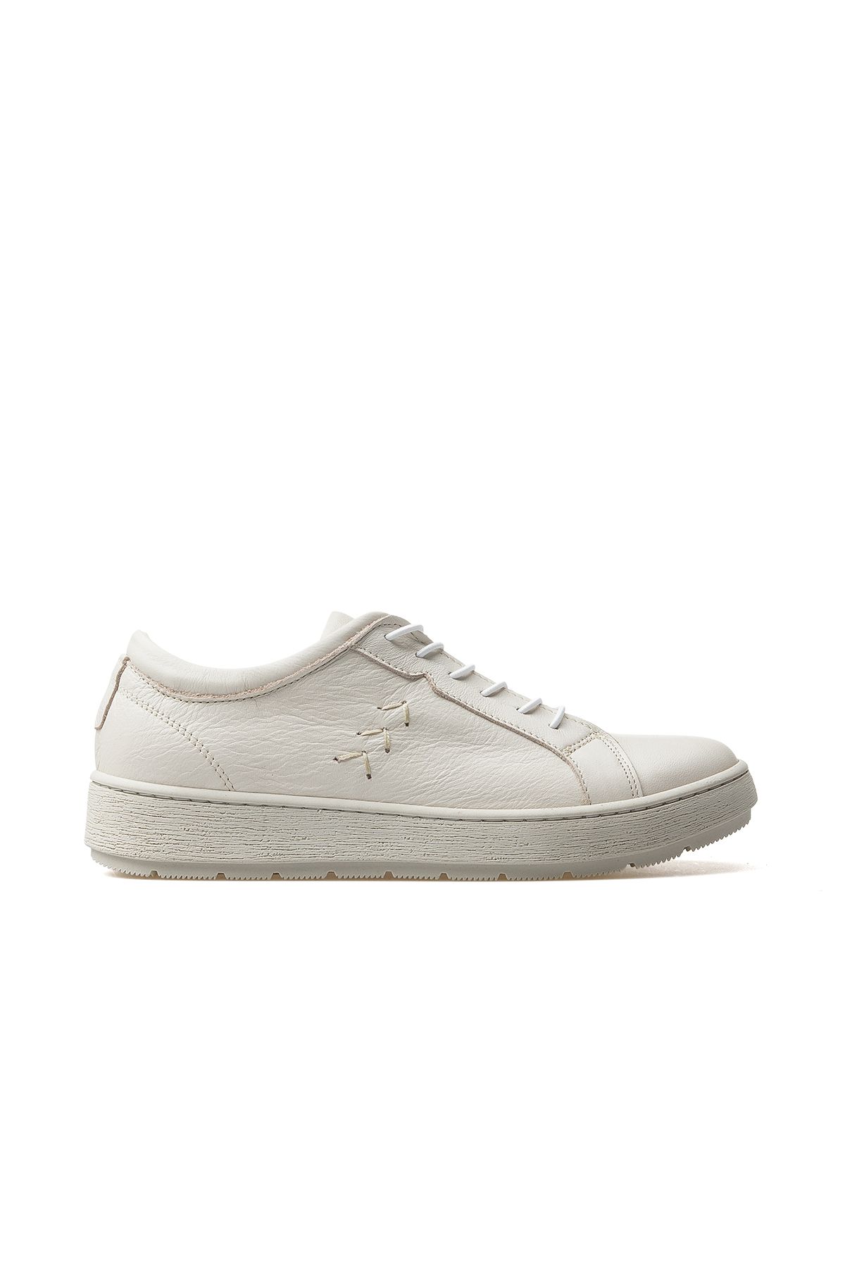 Mammamia Kadın Hakiki Deri Günlük Sneaker Ayakkabı 25y D25ya-575 Z Kemik