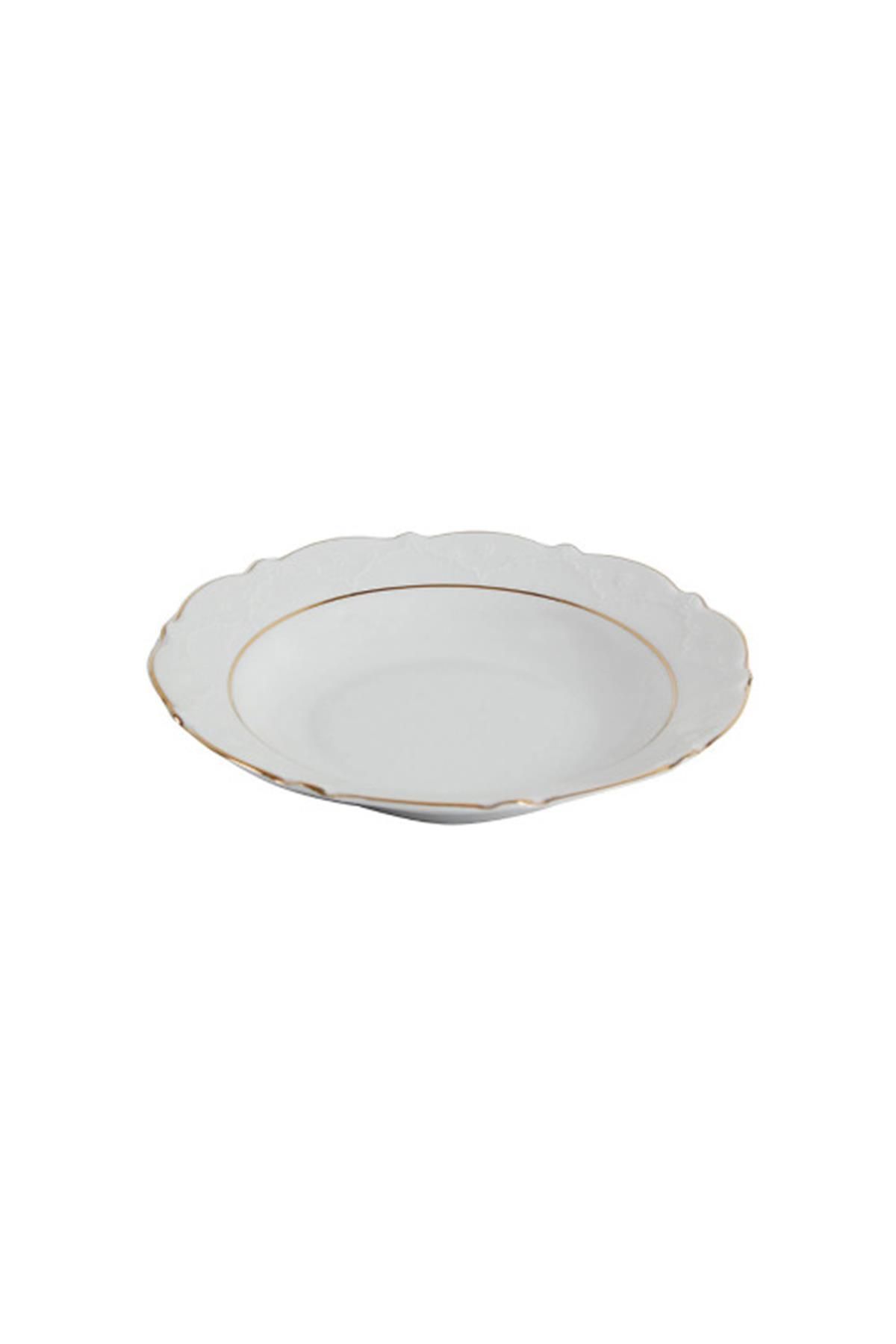 Porland Queen Altın Yaldız Çukur Tabak 22cm