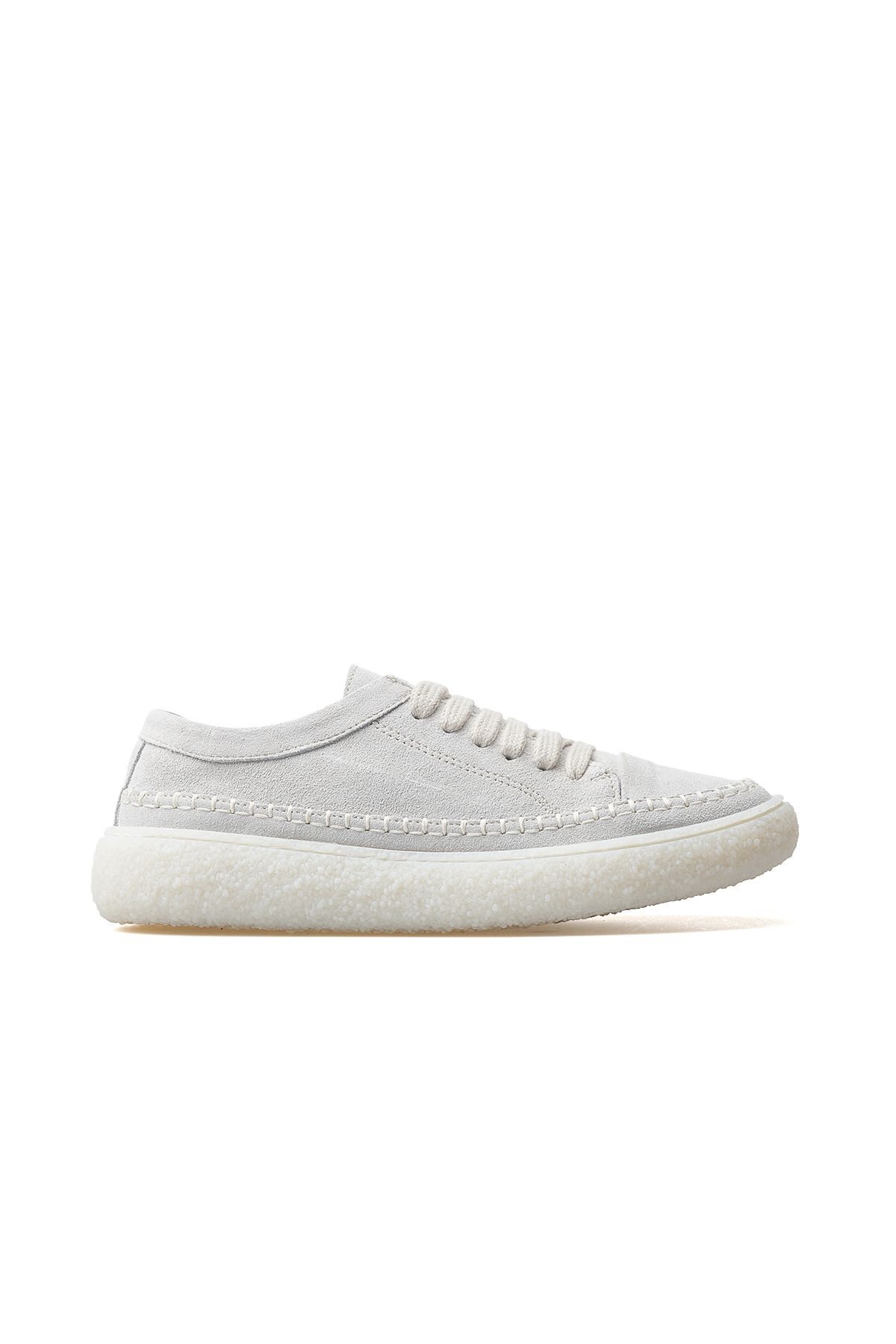 Mammamia Kadın Hakiki Deri Sneaker Ayakkabı 25y D25ya-240 Z Beyaz Süet