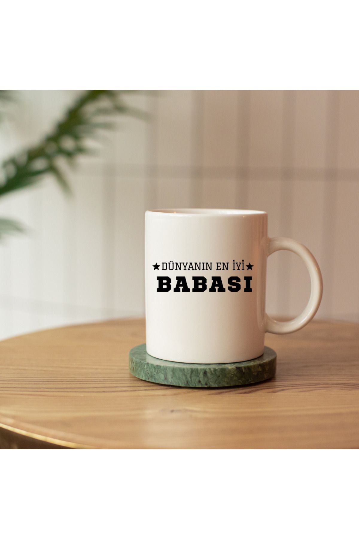 DİLAHOME Dünyanın En İyi Babası Yazılı Kupa – Babalar Günü Hediyesi