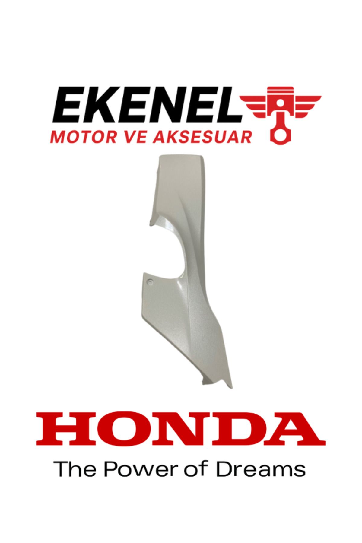 Honda DİO110 Sol Marşpiyel Beyaz Orijinal | Gövde Yan Kaplama Parçası