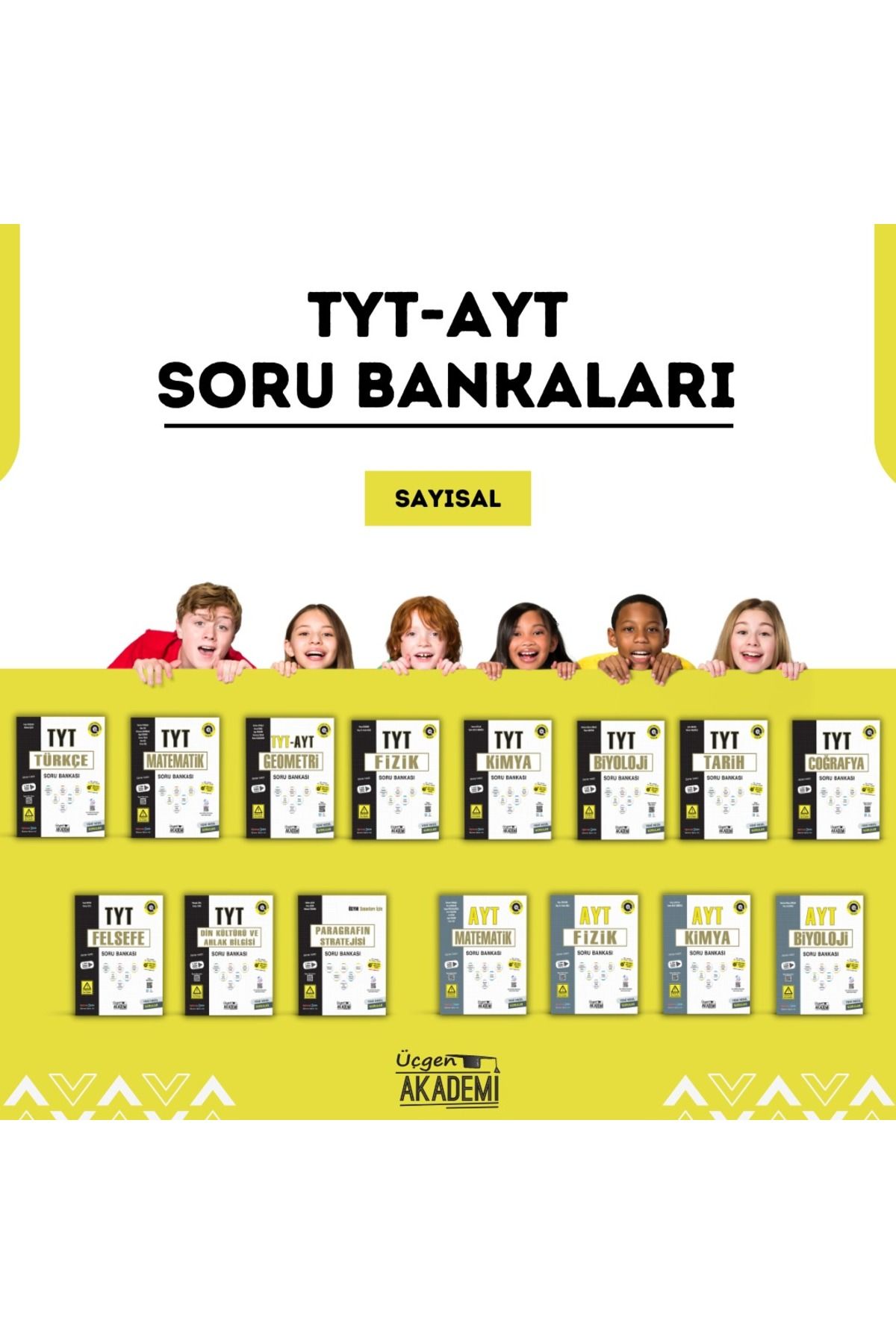 Üçgen Akademi Tyt Ayt Soru Bankası 15li Sayısal Set Ösym Tarzı Yeni Nesil Sorular Video Çözümlü Üçgen Akademi