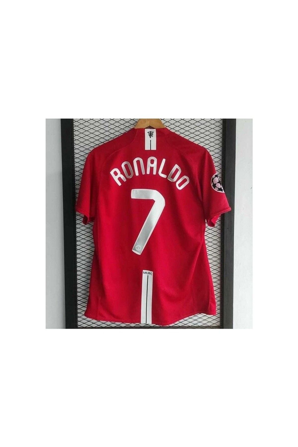 kombinezyum #7 Cristiano Ronaldo M.Unitedd 2008 Moskova Şampiyonlar Ligi Finali Forması (Kısakol) RED