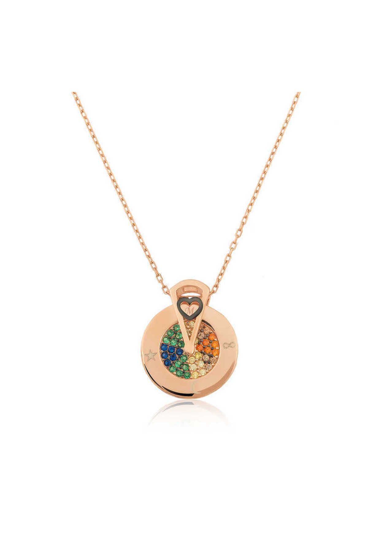 Emperium Gümüş Rose Aşk Çarkı Kolye