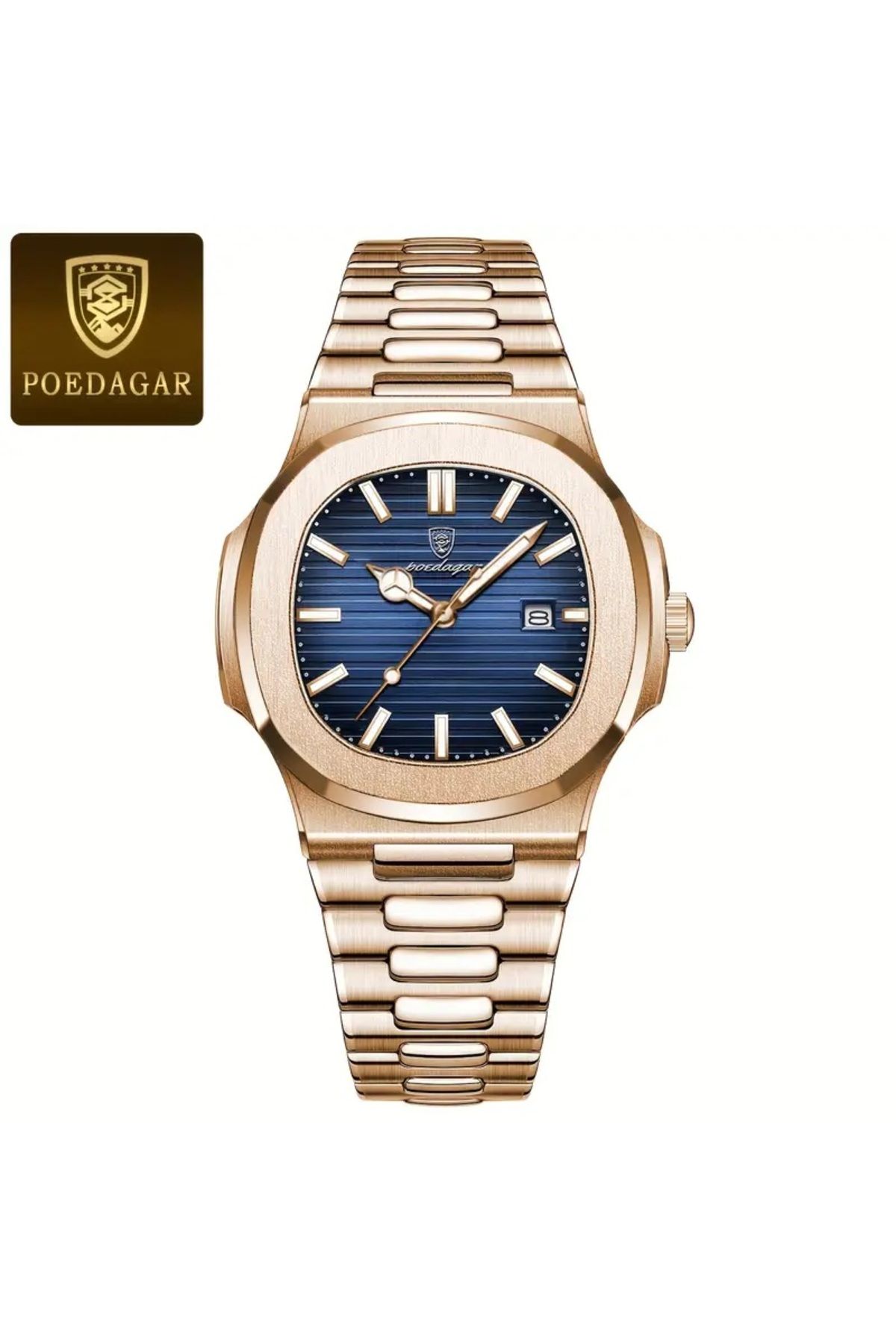 POEDAGAR ROZGOLD UNISEX ÇELİK KASA SAAT
