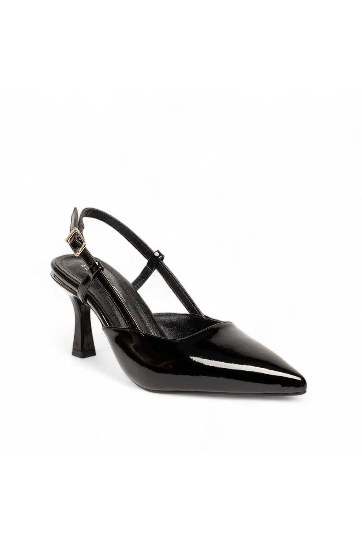 CanBambi rugan topuklu stiletto ayakkabı