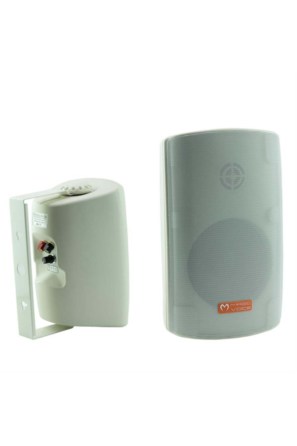 MagicVoice MV-38 11 Cm Trafolu 50 W Beyaz Sütun Hoparlör 2'li Takım