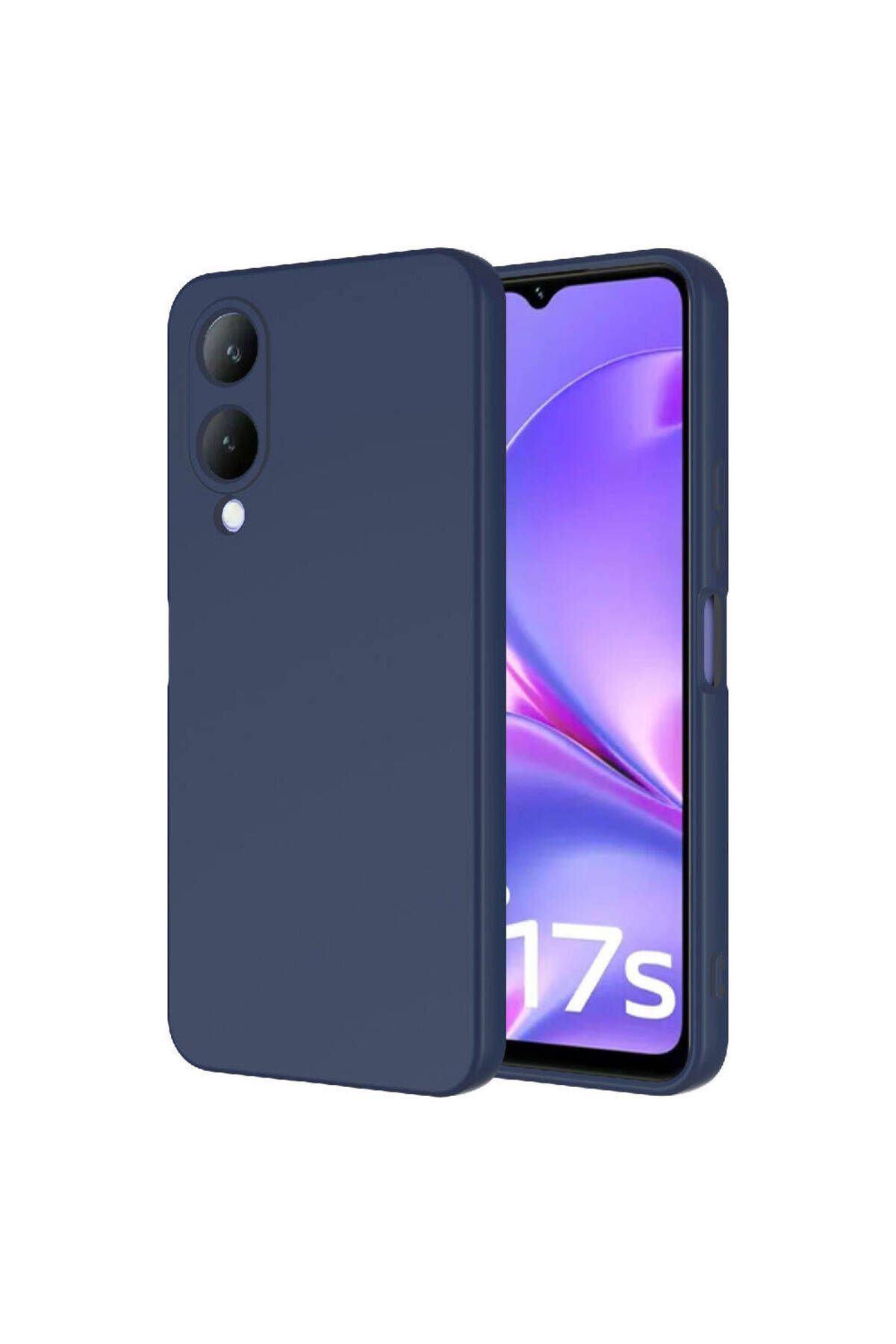 halkhouse Vivo Y17S Kılıf Renkli Esnek Kırılmaz Yüksek Koruma Silikon Marra Kapak