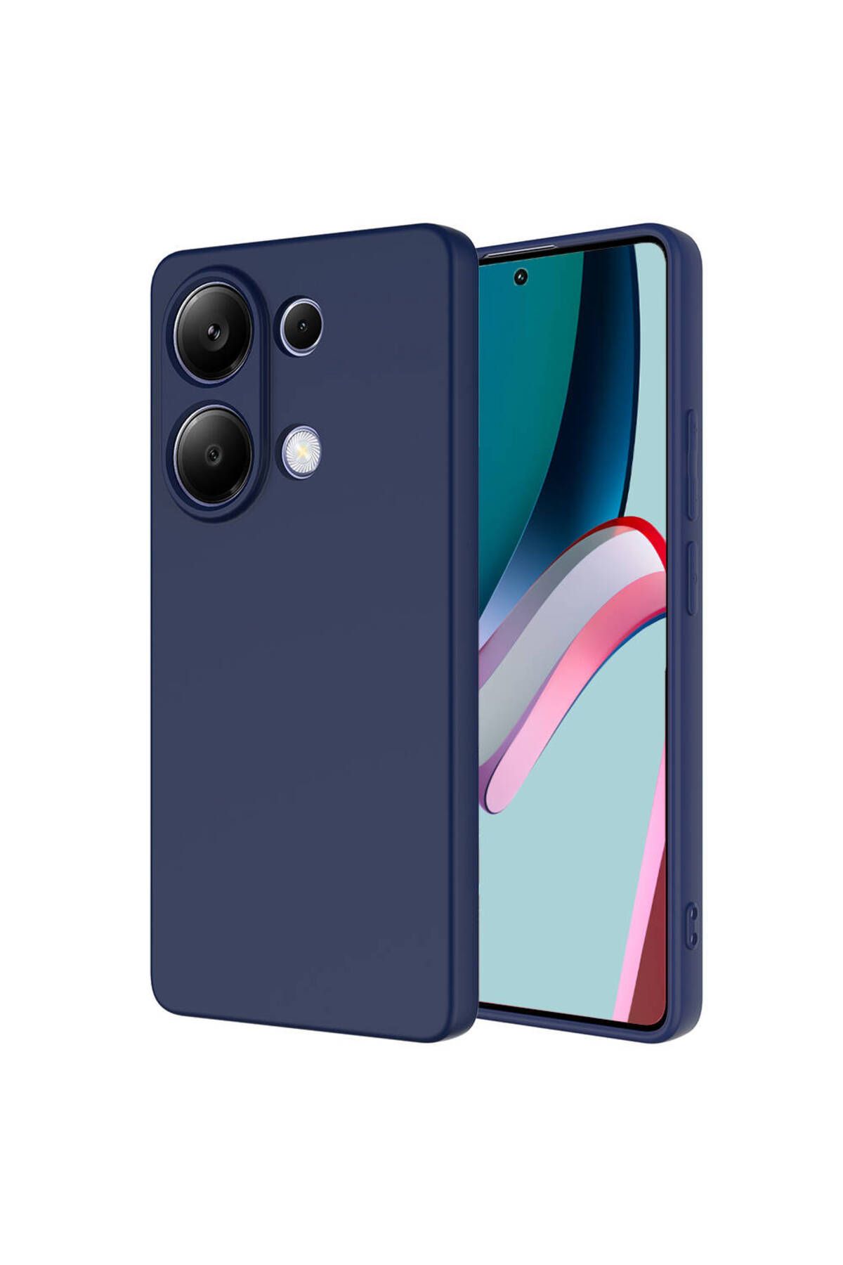 halkhouse Xiaomi Redmi Note 13 Pro 4G Kılıf Renkli Esnek Kırılmaz Yüksek Koruma Silikon Marra Kapak