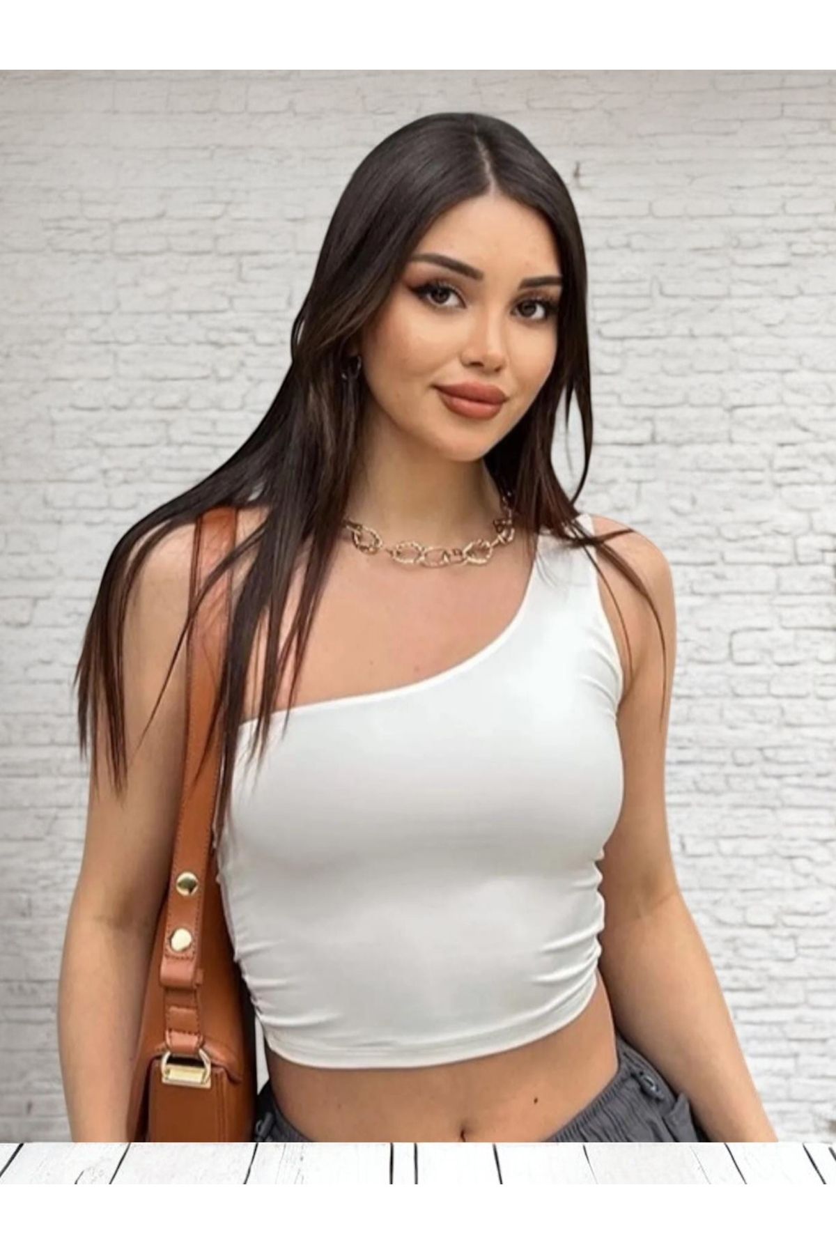 VOGUEMET ✅ Kadın Drop Bluz – Tek Omuz Detaylı, Zarif ve Şık