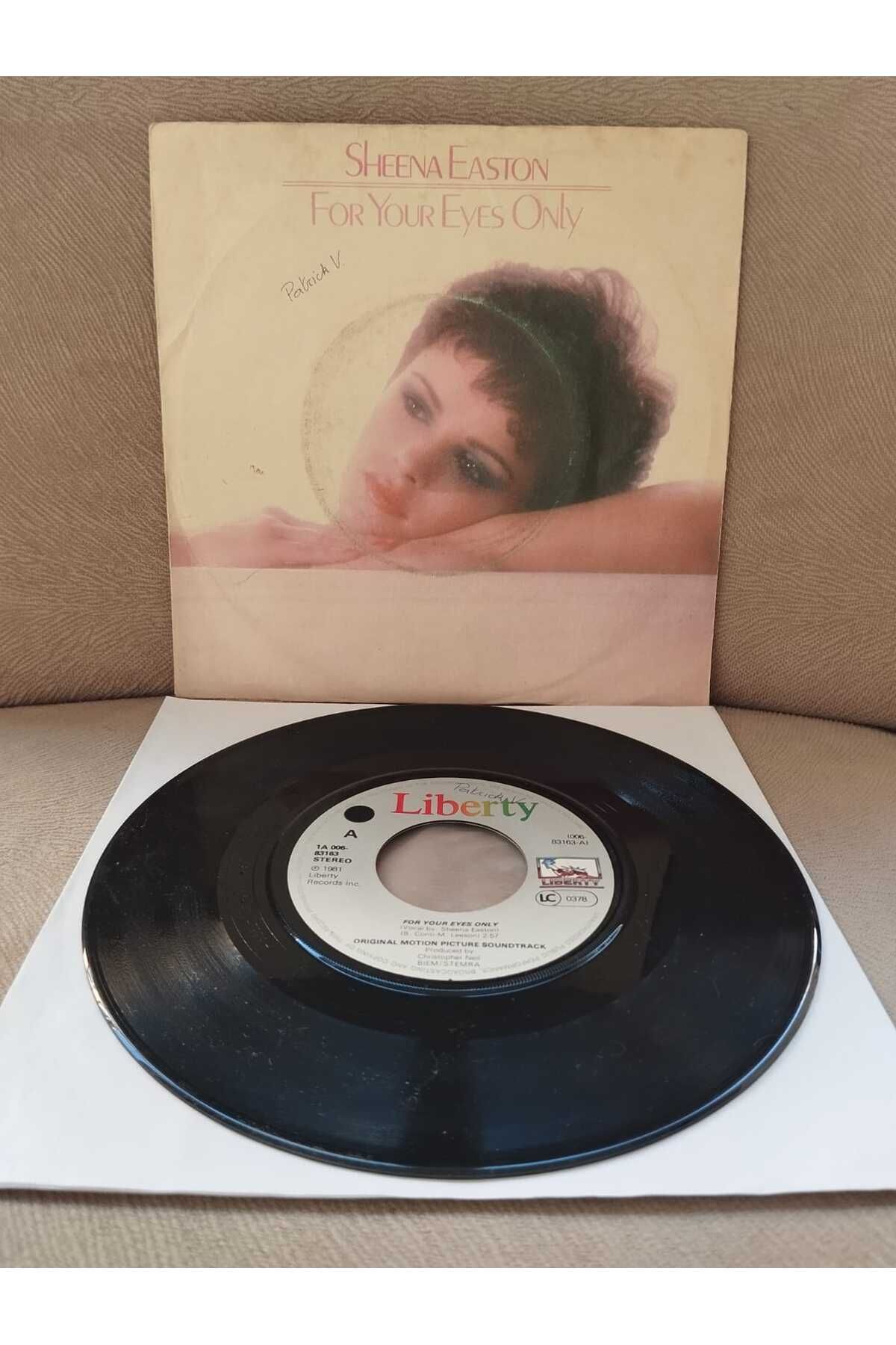 Plakperest SHEENA EASTON - For Your eyes Only - 1981 Hollanda Basım 45 LİK PLAK-2.el