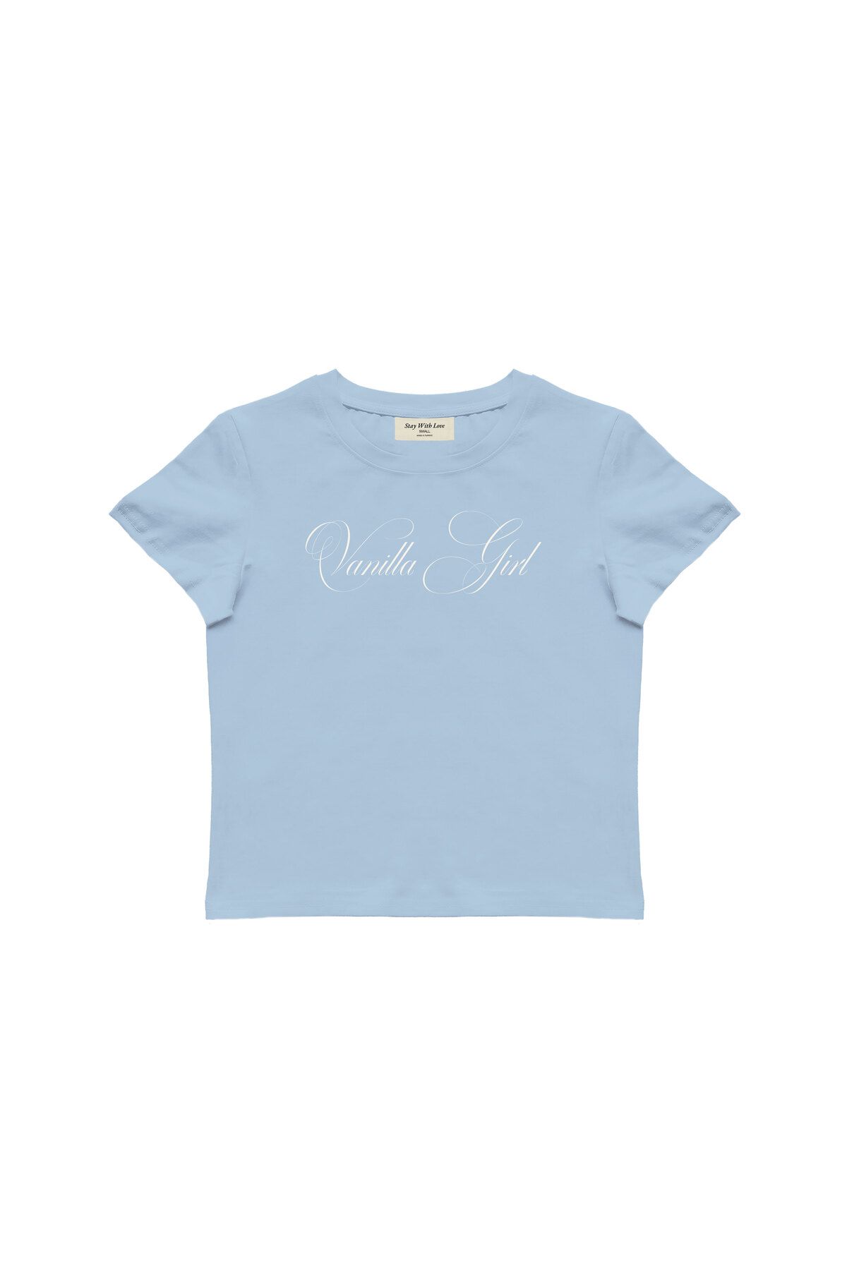 lethestudios Vanilla Girl Baskılı Baby Tee Crop Top