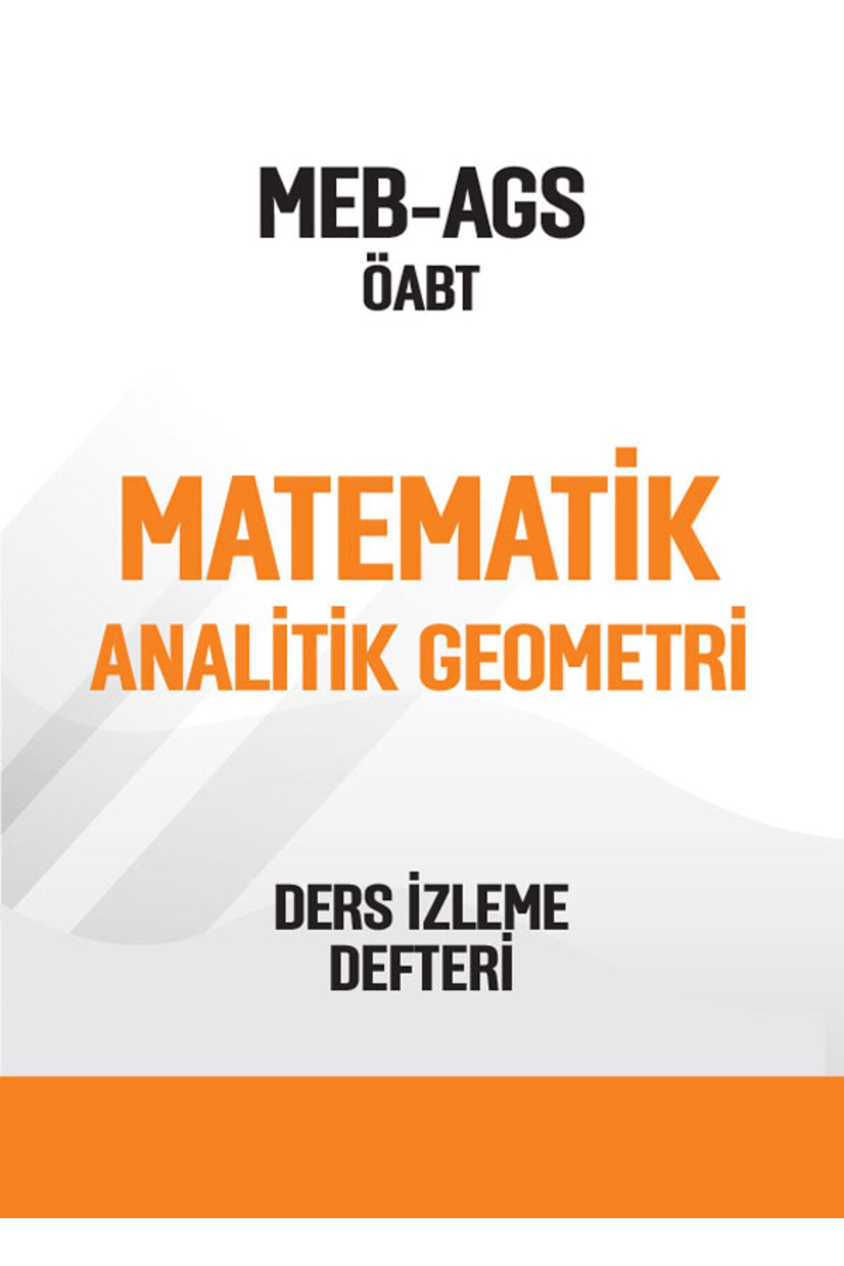 Pegem Akademi Yayıncılık MEB-AGS-ÖABT Matematik Analitik Geometri Ders İzleme Defteri Pegem Yayınları