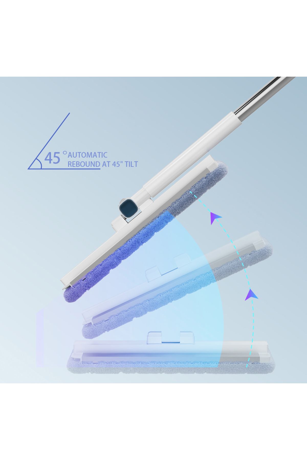 ELK-ELK 2 in 1 Smart Mop with Two Separate Tanks for Clean and Dirty Water with Unique Design and Free Cleaning Slippers 7