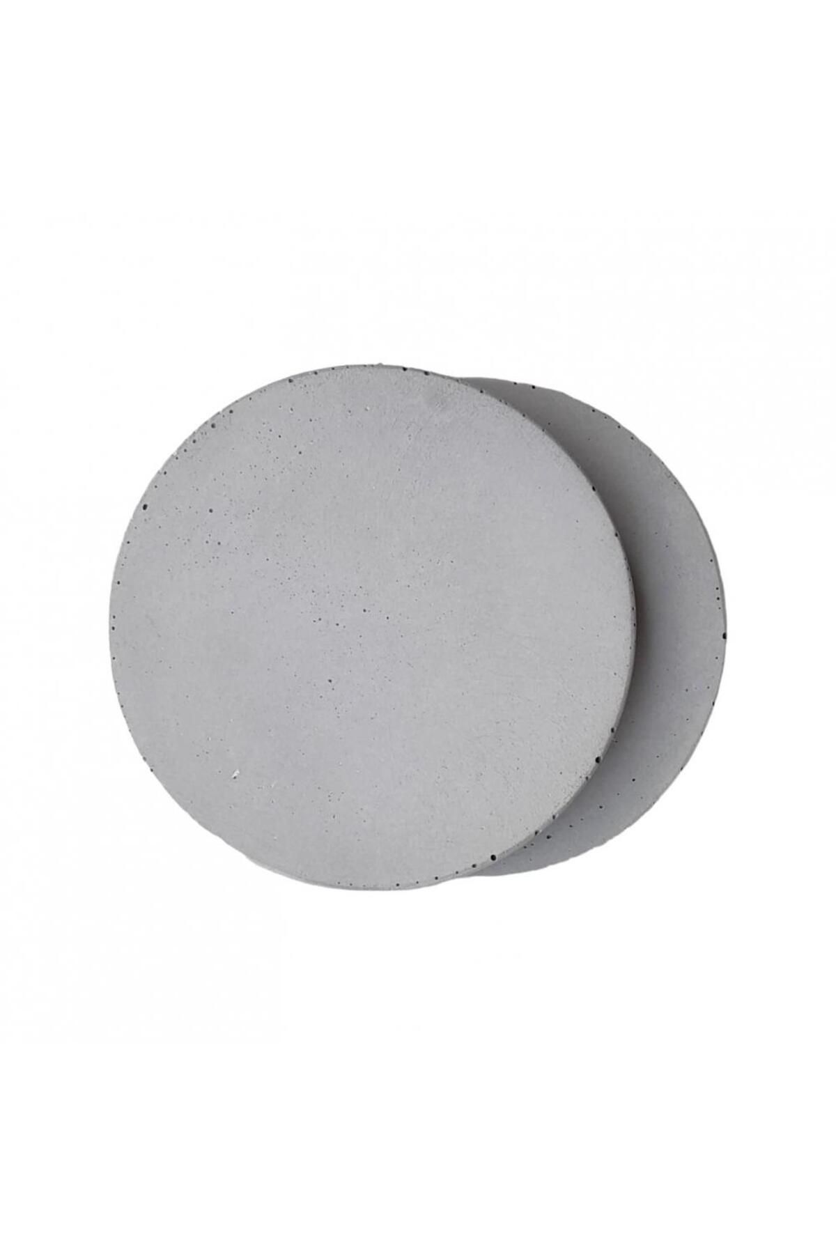 Ovebu 4lü Set Yuvarlak Beton Bardak Altlığı