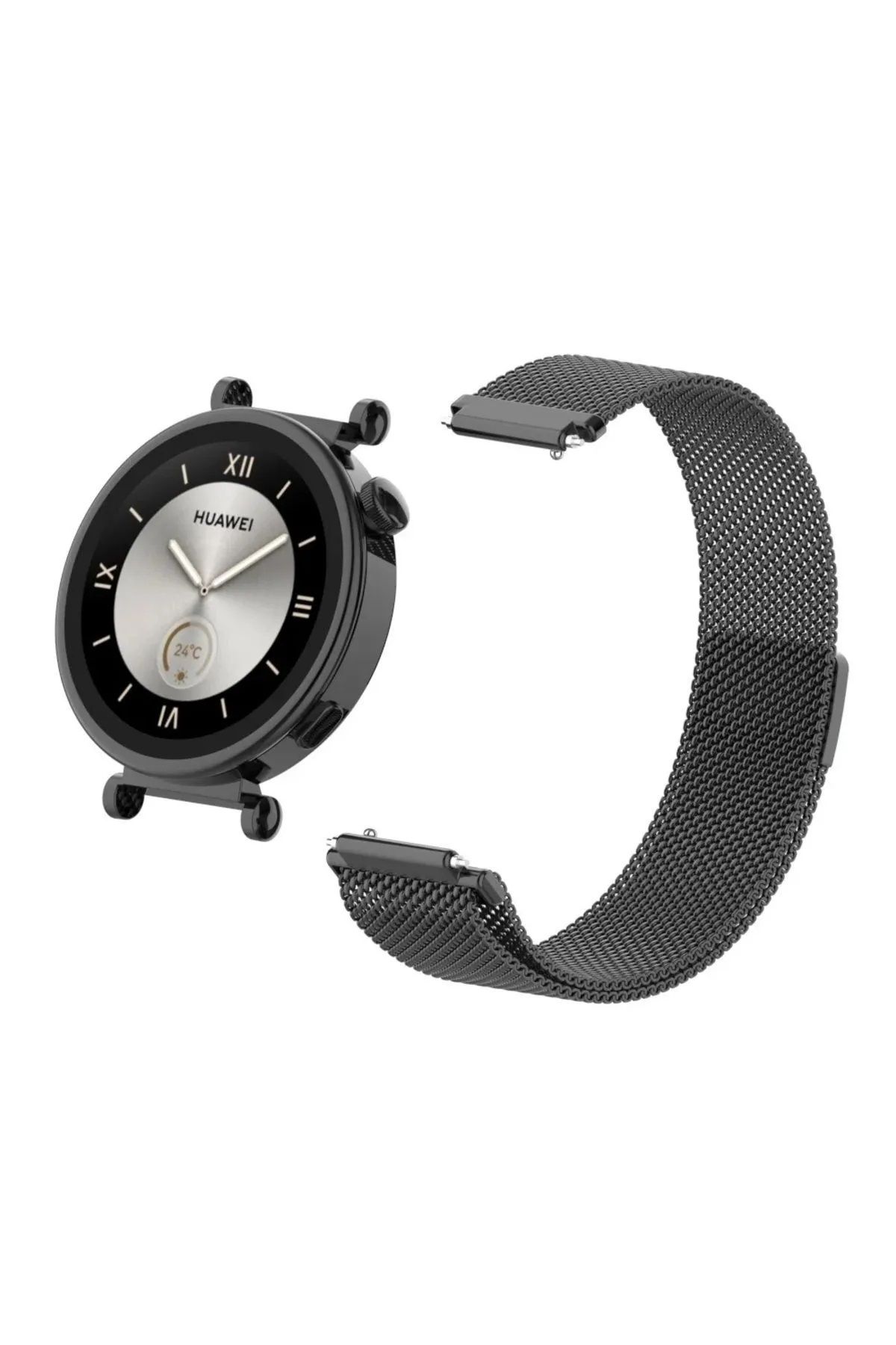 Dmay Huawei Watch Gt 5 (41MM) Uyumlu Metal Hasır Kordon 18MM