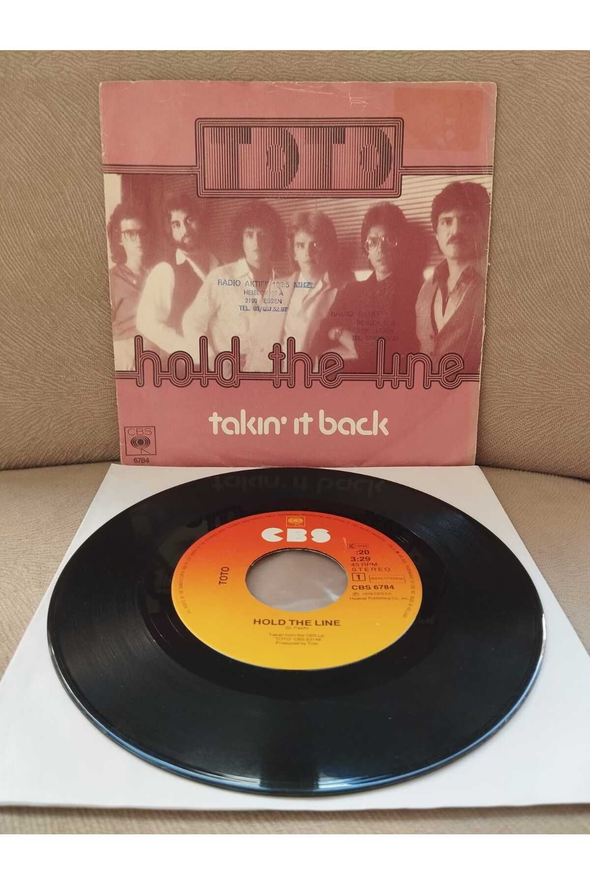 Plakperest TOTO – Hold The Line - 1978 Hollanda Basım 45’lik Plak-2.el
