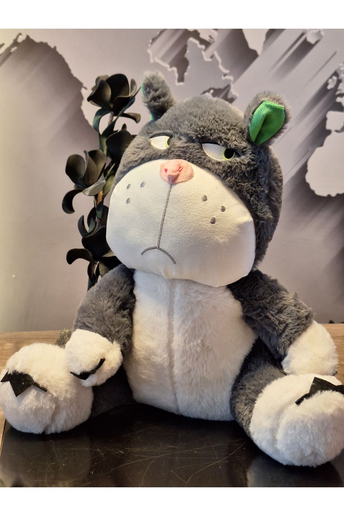 SAAY AKSESUAR SİNİRLİ KEDİ SABRİ PELUŞ OYUNCAK 35cM