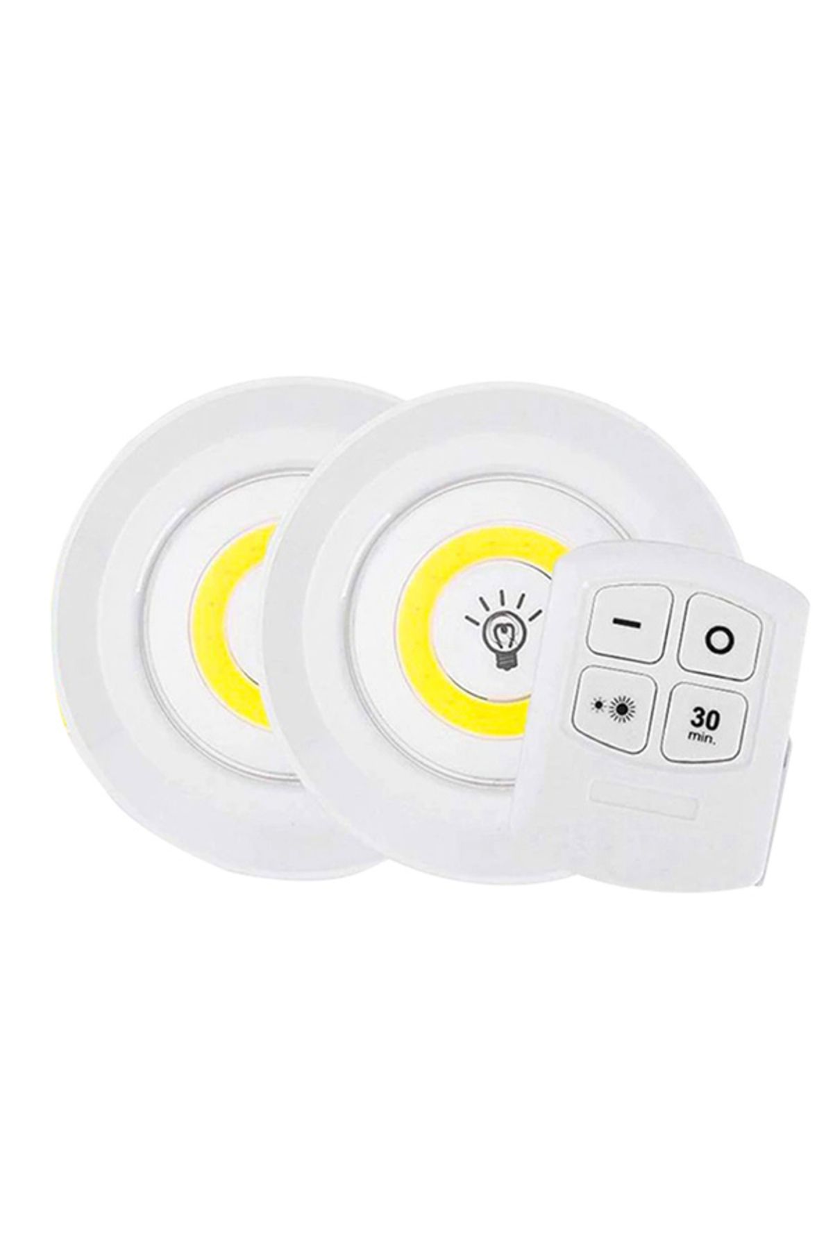 Vemora BEYAZ 150 LÜMEN COB LED YUVARLAK ÇİFT AMPÜL KUMANDALI (5166)