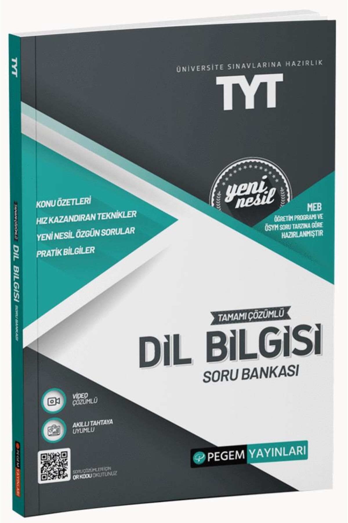 Pegem Akademi Yayıncılık TYT Tamamı Çözümlü Dil Bilgisi Soru Bankası Pegem Yayınları