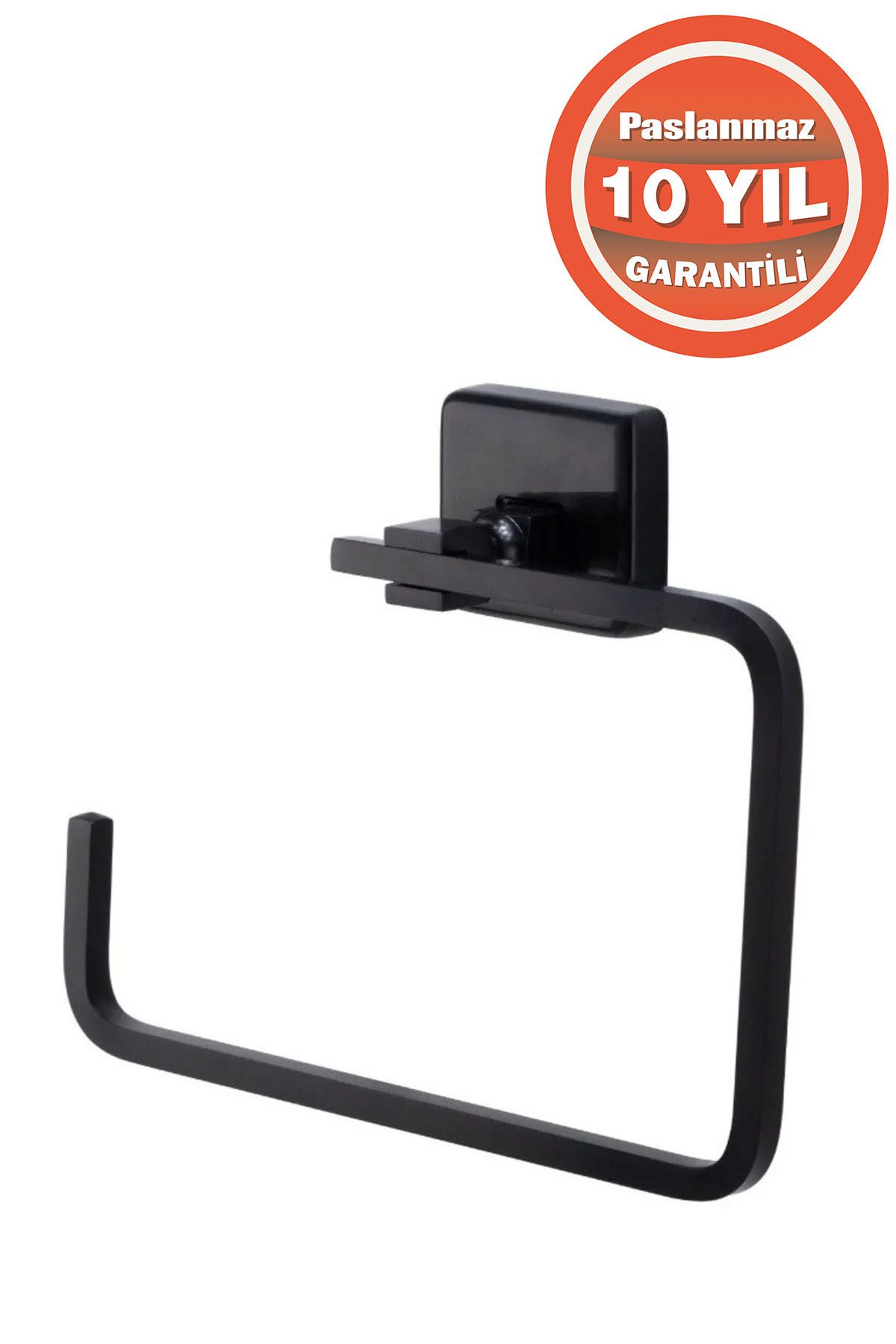 ÇELİK BANYO Paslanmaz Pirinç Kumru Mat Siyah Kare Havluluk