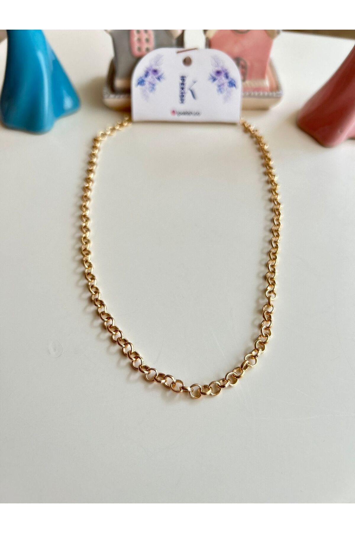 Cheecky Chic İpekish | İnce Gold Zincir Kolye - Minimal ve Şık Tasarım