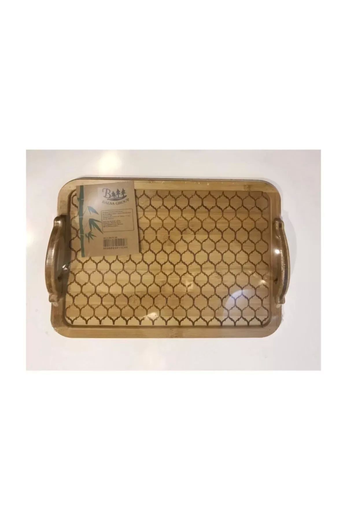 PRATİKOBA Bambu Tepsi Dikdörtgen 39,2x30 Cm Royaleks-DT3930